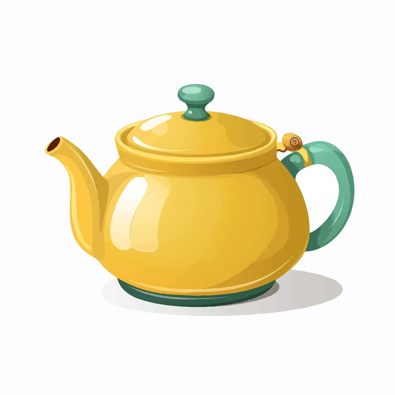Isolated Teapot Vector Illustration on White Background – free teapot image from Dotvec