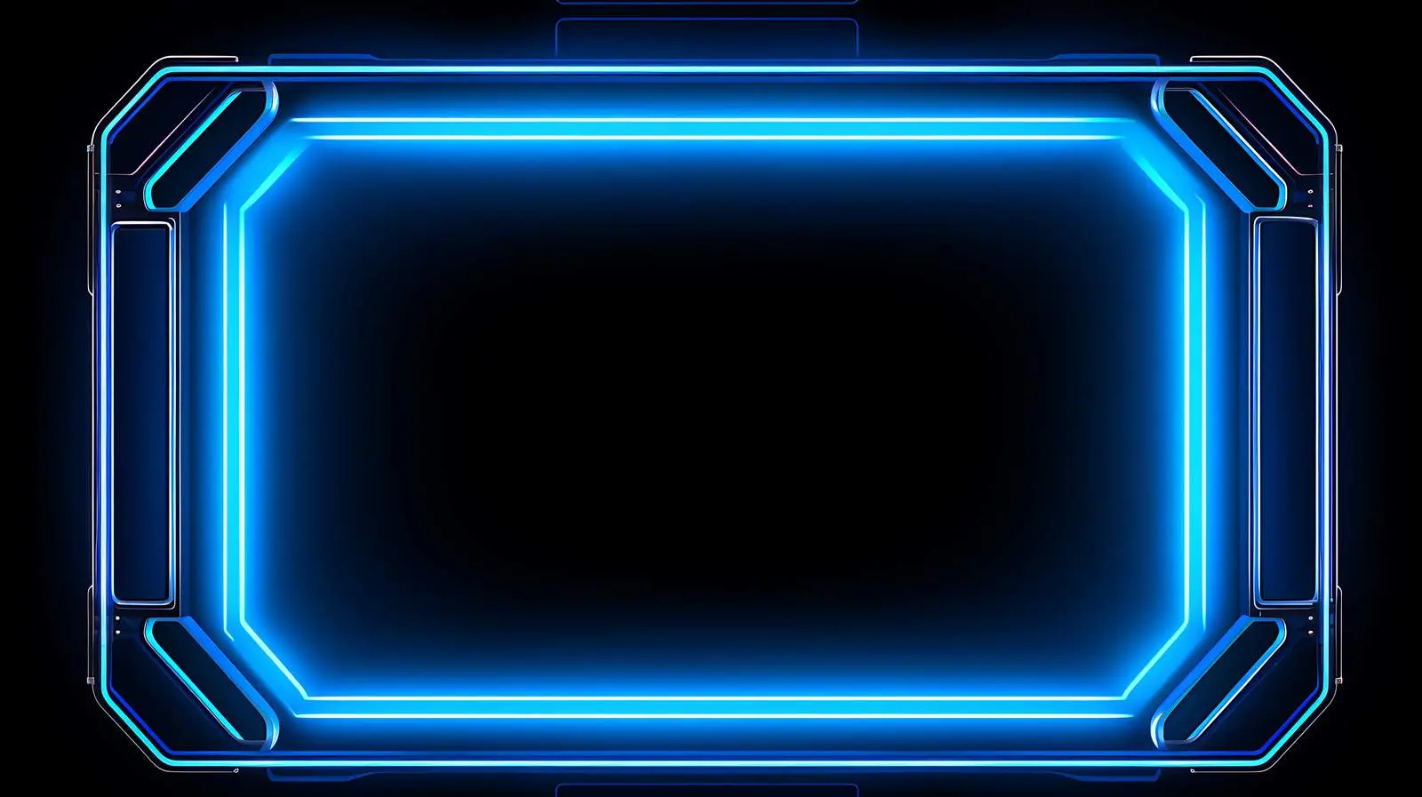 Neon Tech Interface Screen Frame — free download from Dotvec