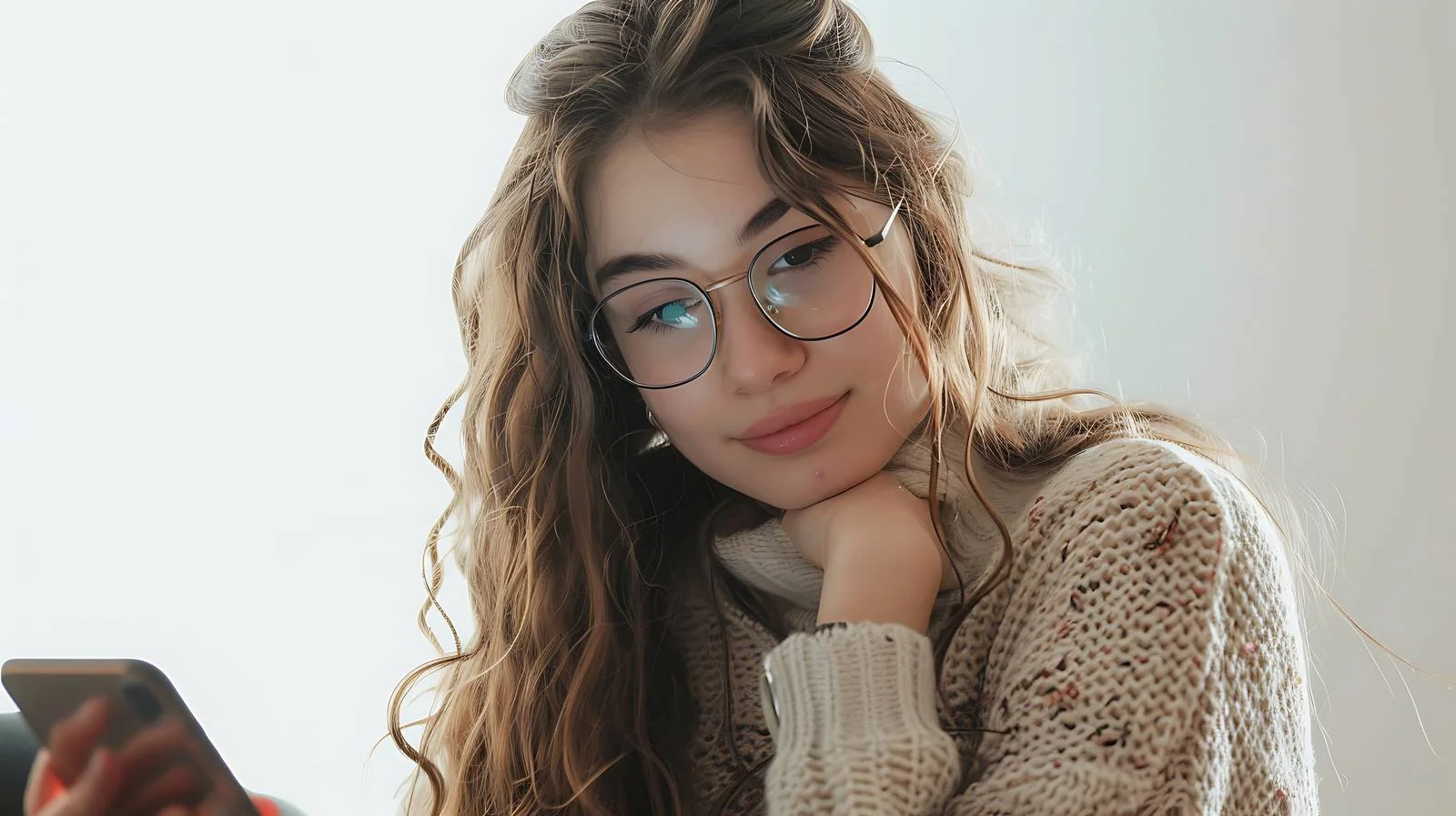 Teenager Texting on Smartphone — free download from Dotvec