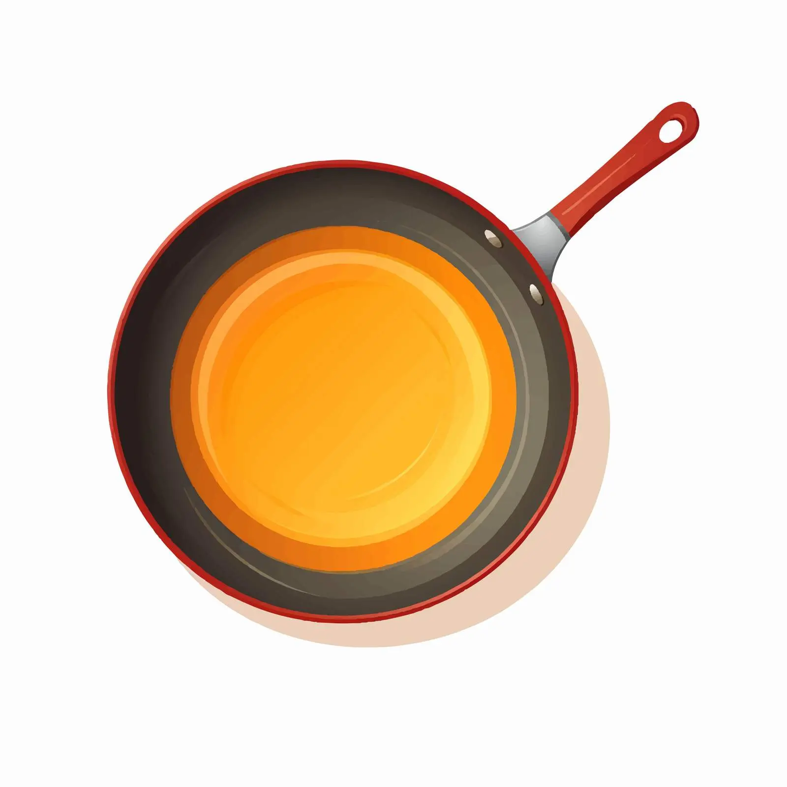 Teflon Fry Pan Vector Illustration on White Background — free download from Dotvec