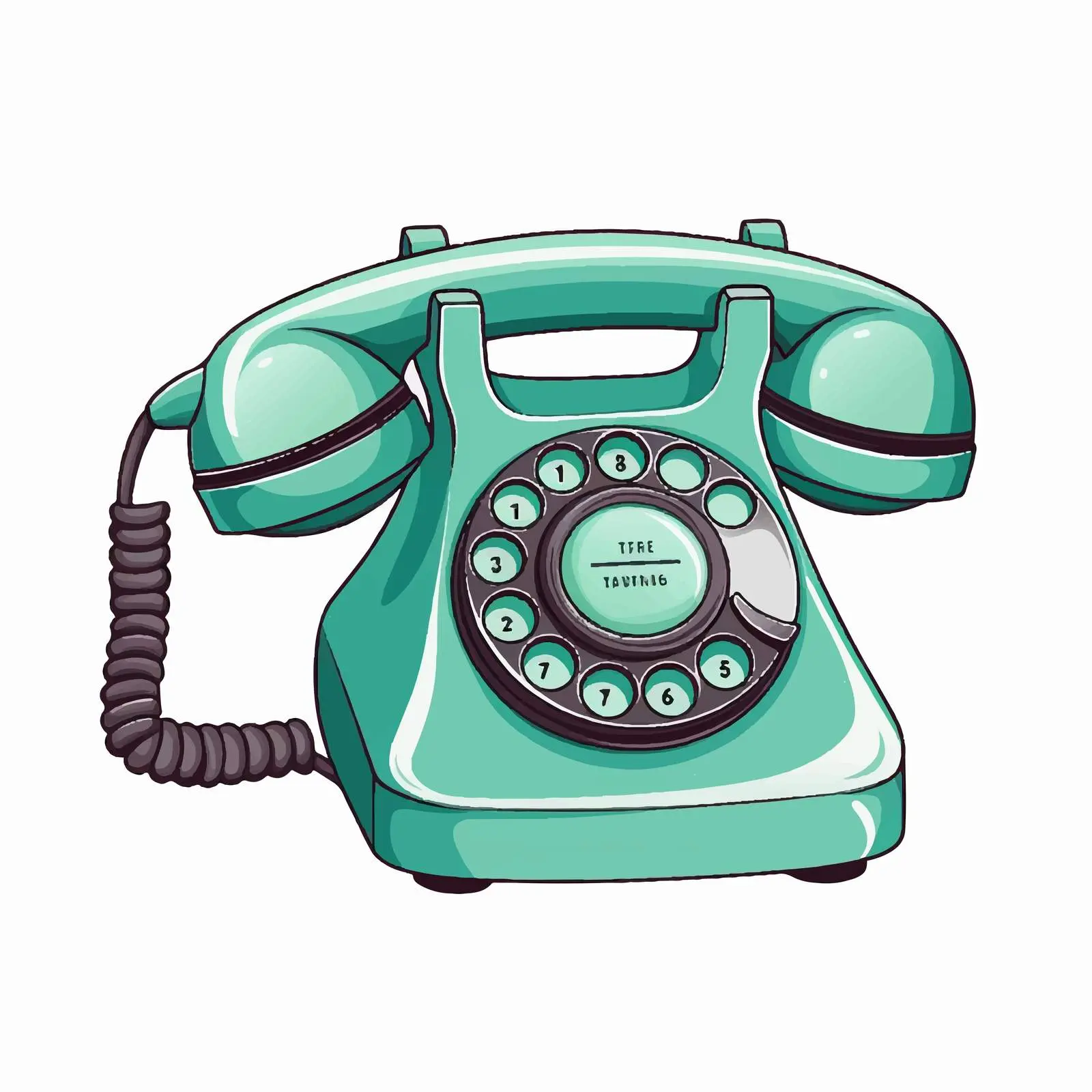 Telephone Vector Illustration on White Background — free download from Dotvec