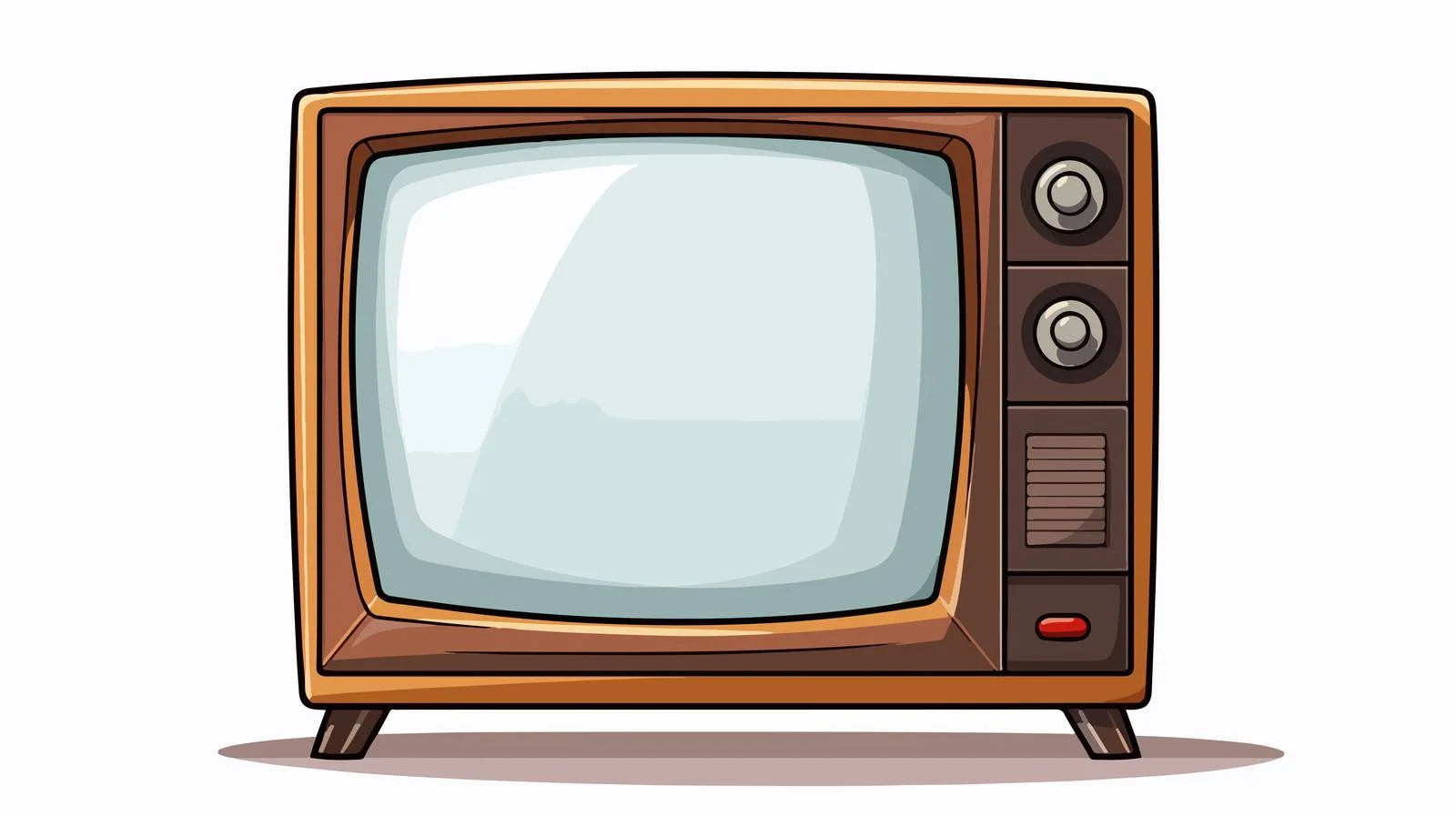 Cartoon TV Screen Vector Illustration — free download from Dotvec