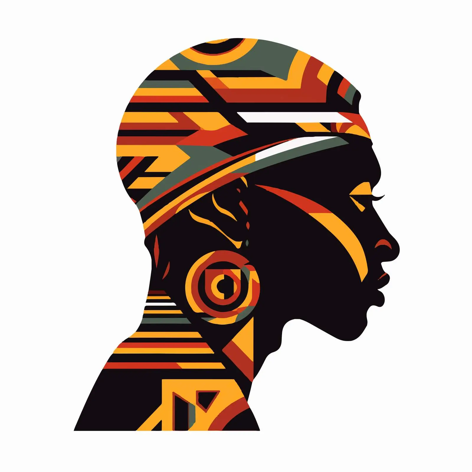 Black History Month Template in African Style — free download from Dotvec