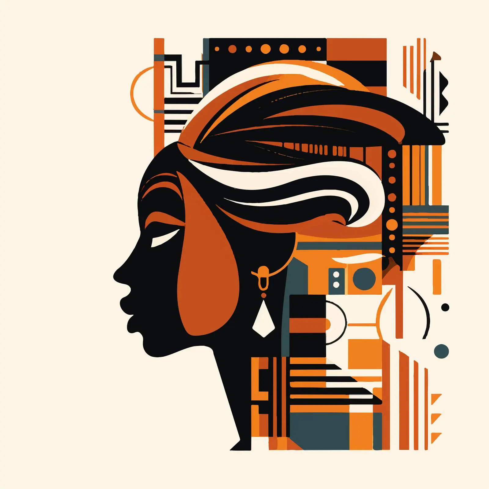 Black History Month African Style Vector Design — free download from Dotvec