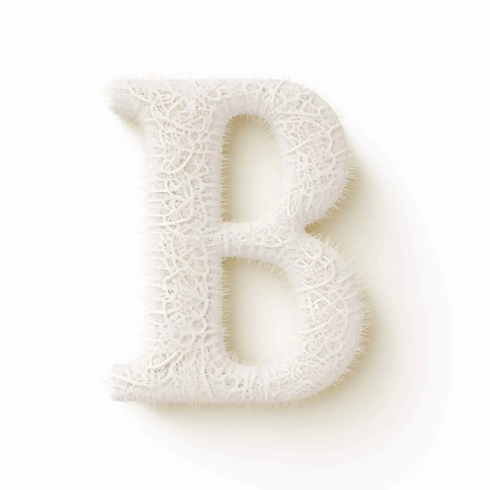 Tender Knitted Latin Alphabet White Lace Vector — free download from Dotvec