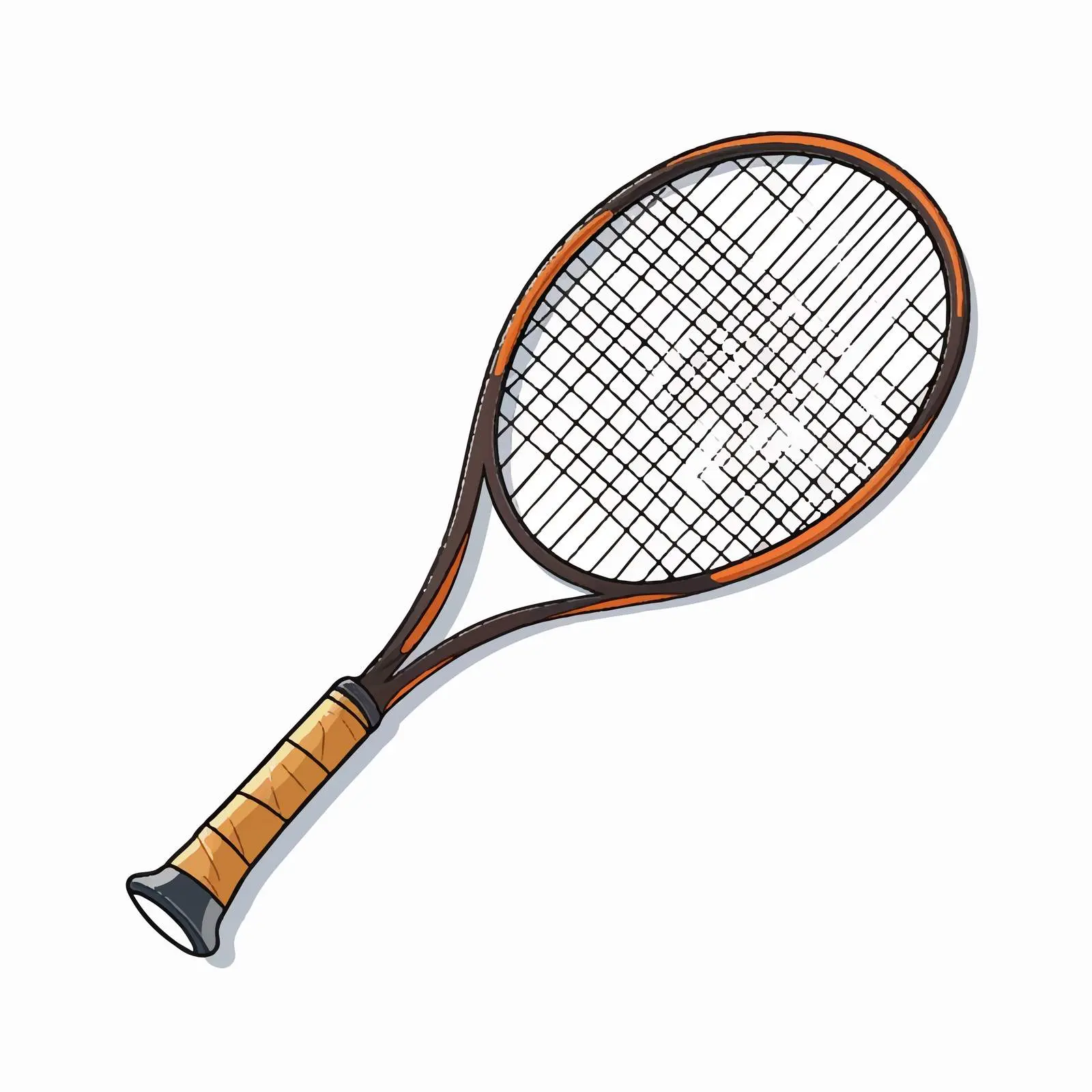 Cartoon Tennis Racket Vector Illustration — free download from Dotvec