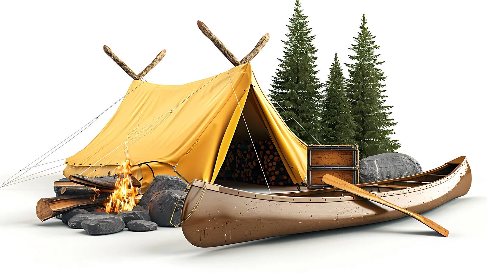 Tranquil Campsite by Minnesota Lakeshore — free download from Dotvec