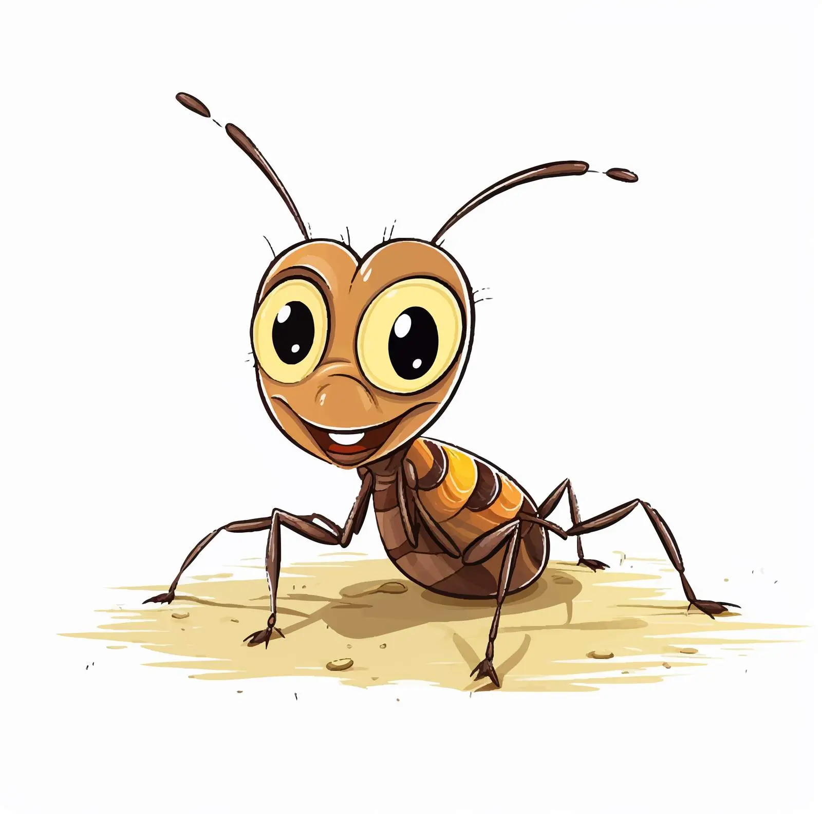 Cartoon Vector Termite Illustration Isolated — free download from Dotvec