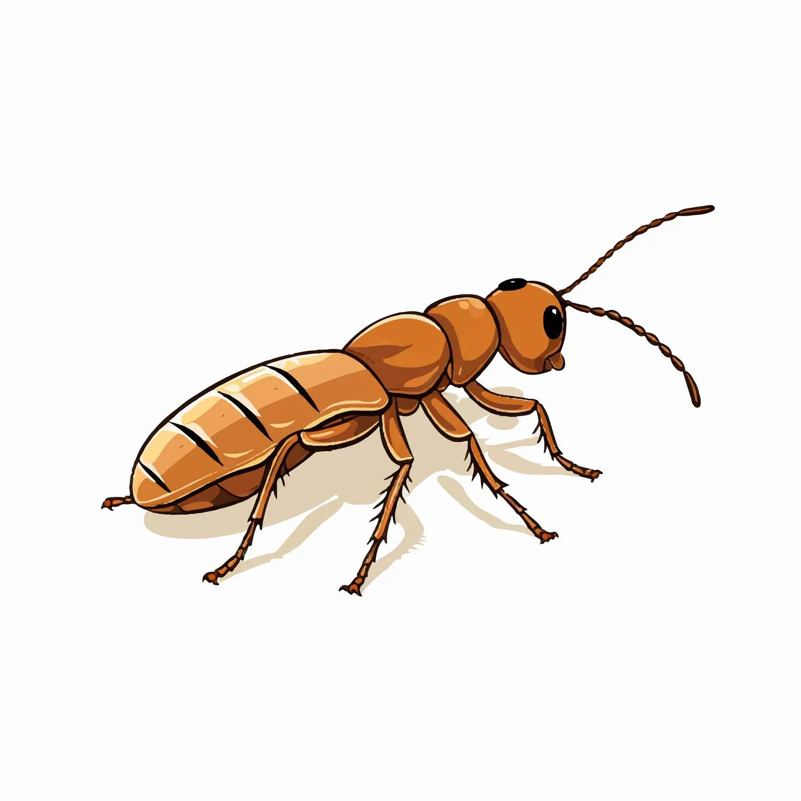 Cartoon Vector Illustration of Termite Outline — free download from Dotvec