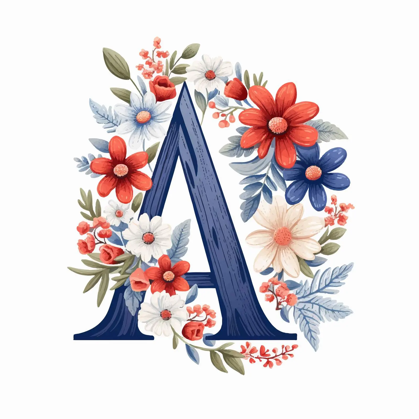 US Territory Abbreviations Floral Clip Art — free download from Dotvec