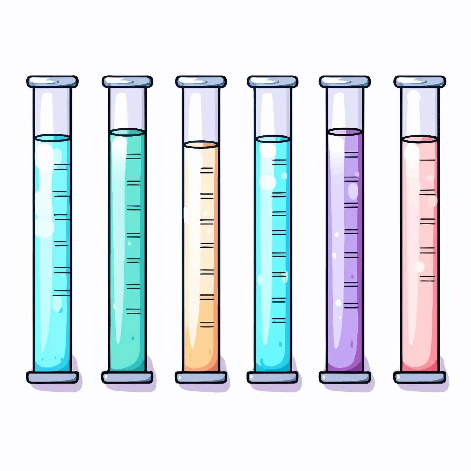 Cartoon Test Tube Vector Illustration — free download from Dotvec