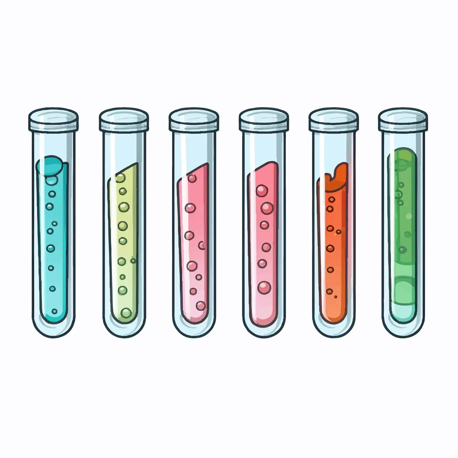 Cartoon Vector Illustration of a Test Tube — free download from Dotvec