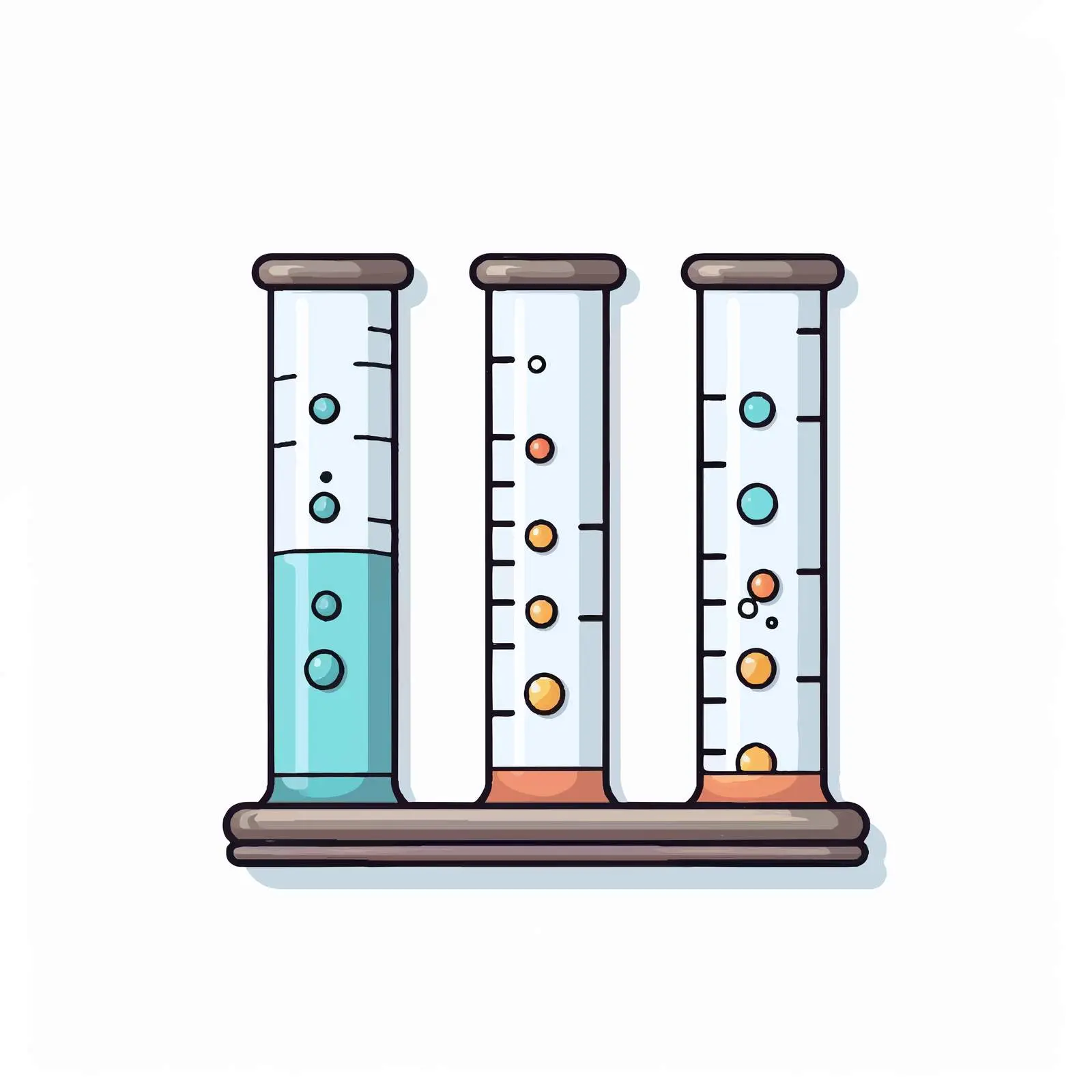 Cartoon Test Tube Line Vector Illustration — free download from Dotvec