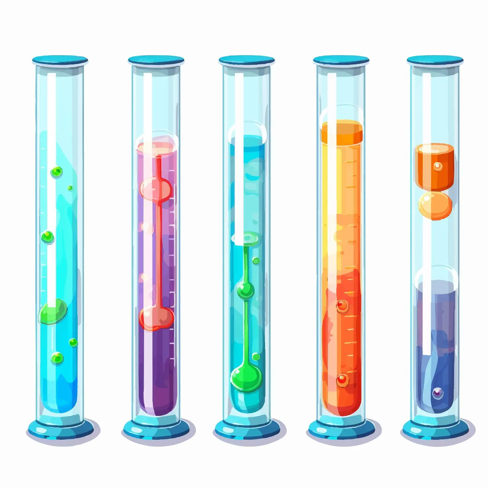 Cartoon Test Tube Vector Illustration — free download from Dotvec