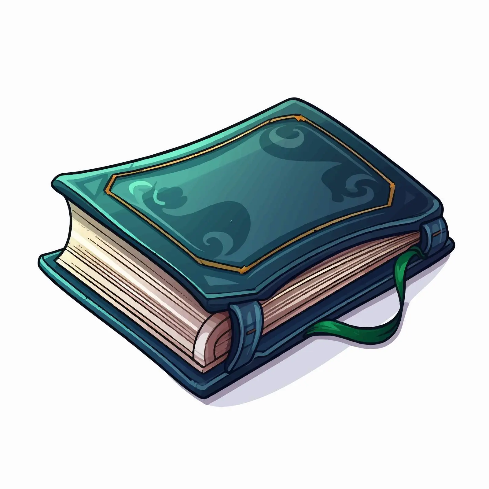 Cartoon School Textbook Icon Vector Illustration – free visual education image from Dotvec
