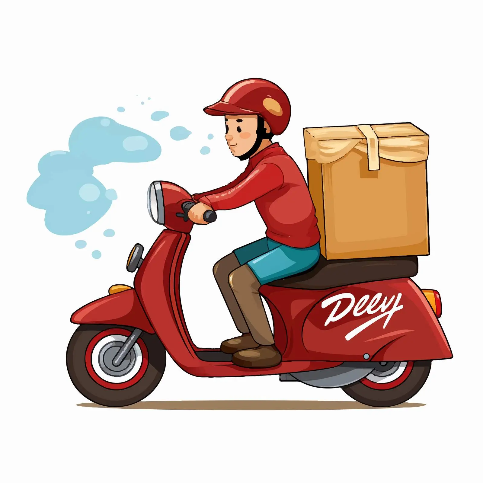 Text Delivery Banner Illustration on White Background — free download from Dotvec