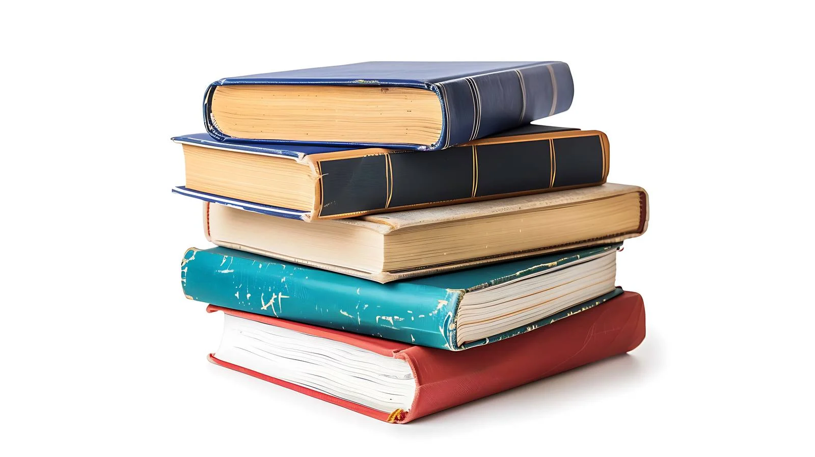 Stacked Textbooks on Desktop — free download from Dotvec