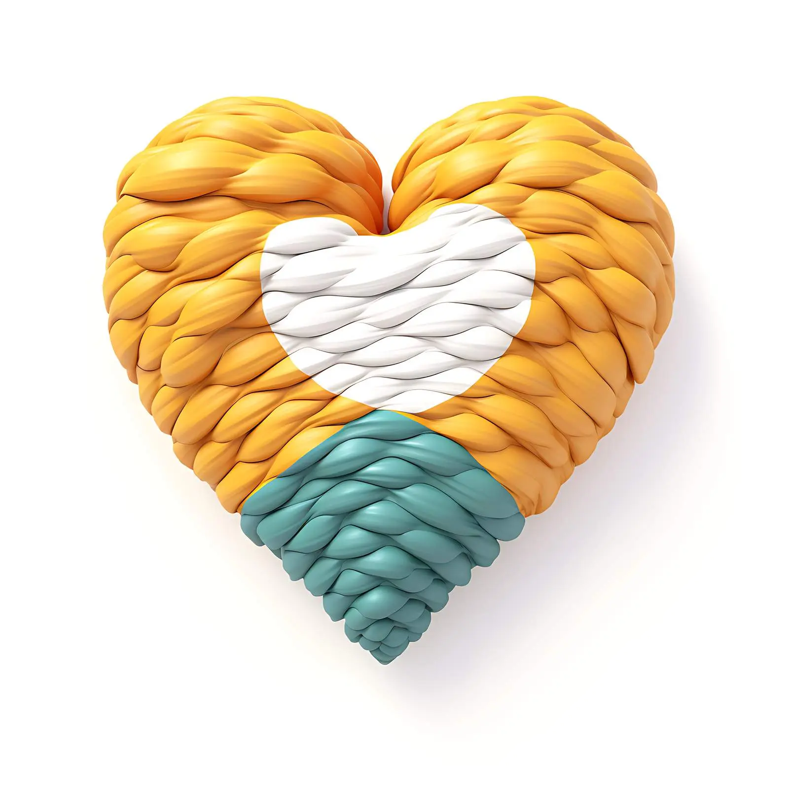 Textile Heart Inspired by National Flags – free colorful textiles image from Dotvec