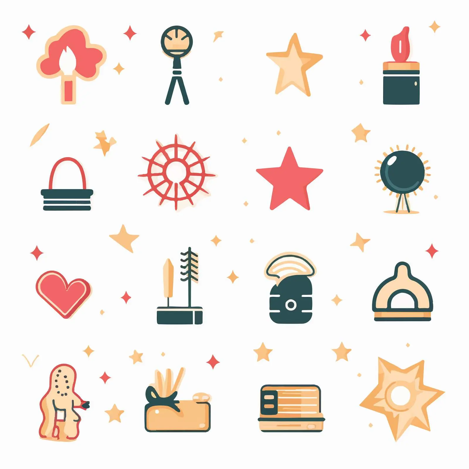 Editable Texture Icons Collection for Design Projects – free colorful texture image from Dotvec