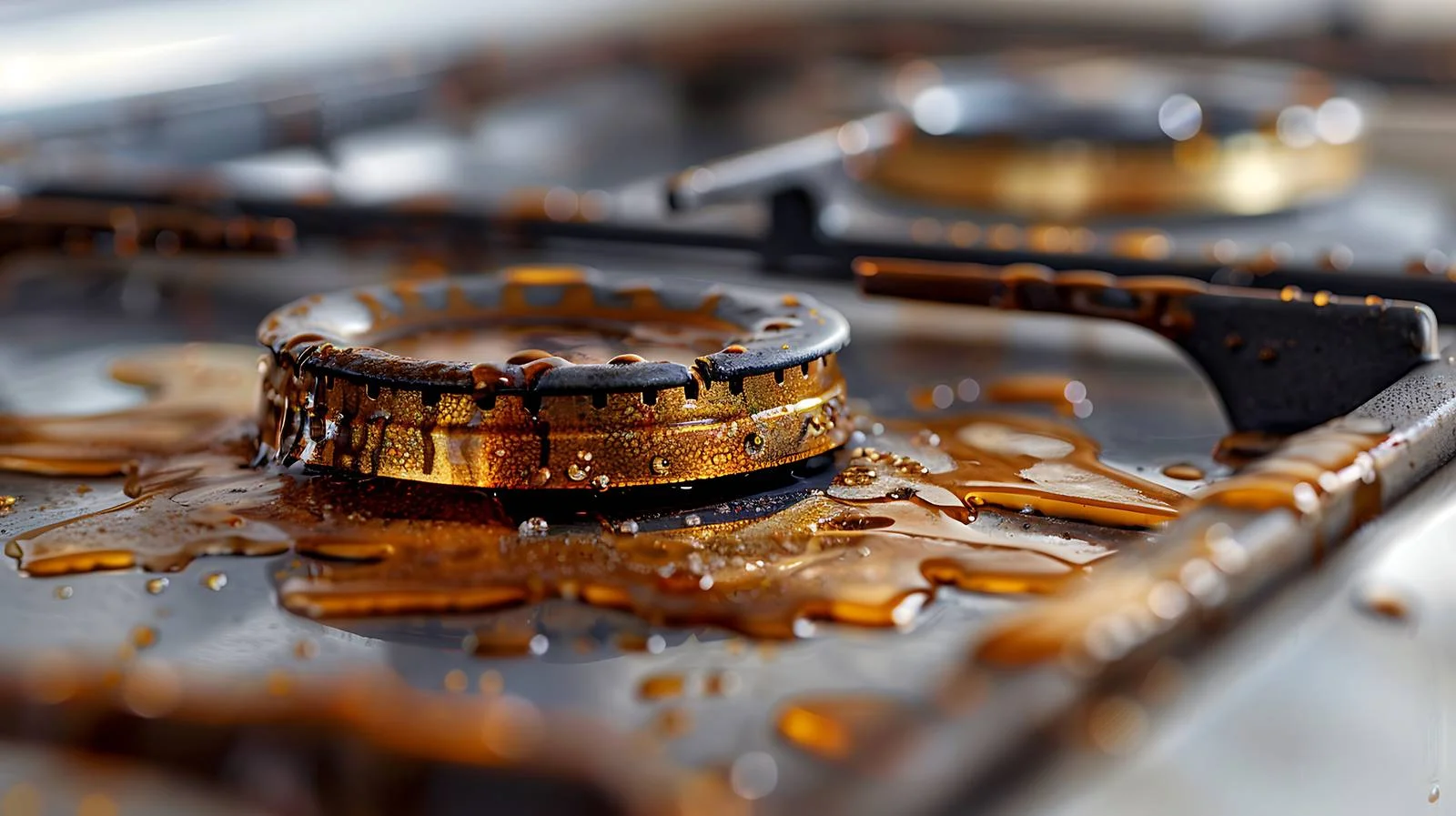 Gas Stove Dirty Stain Texture Close-up — free download from Dotvec