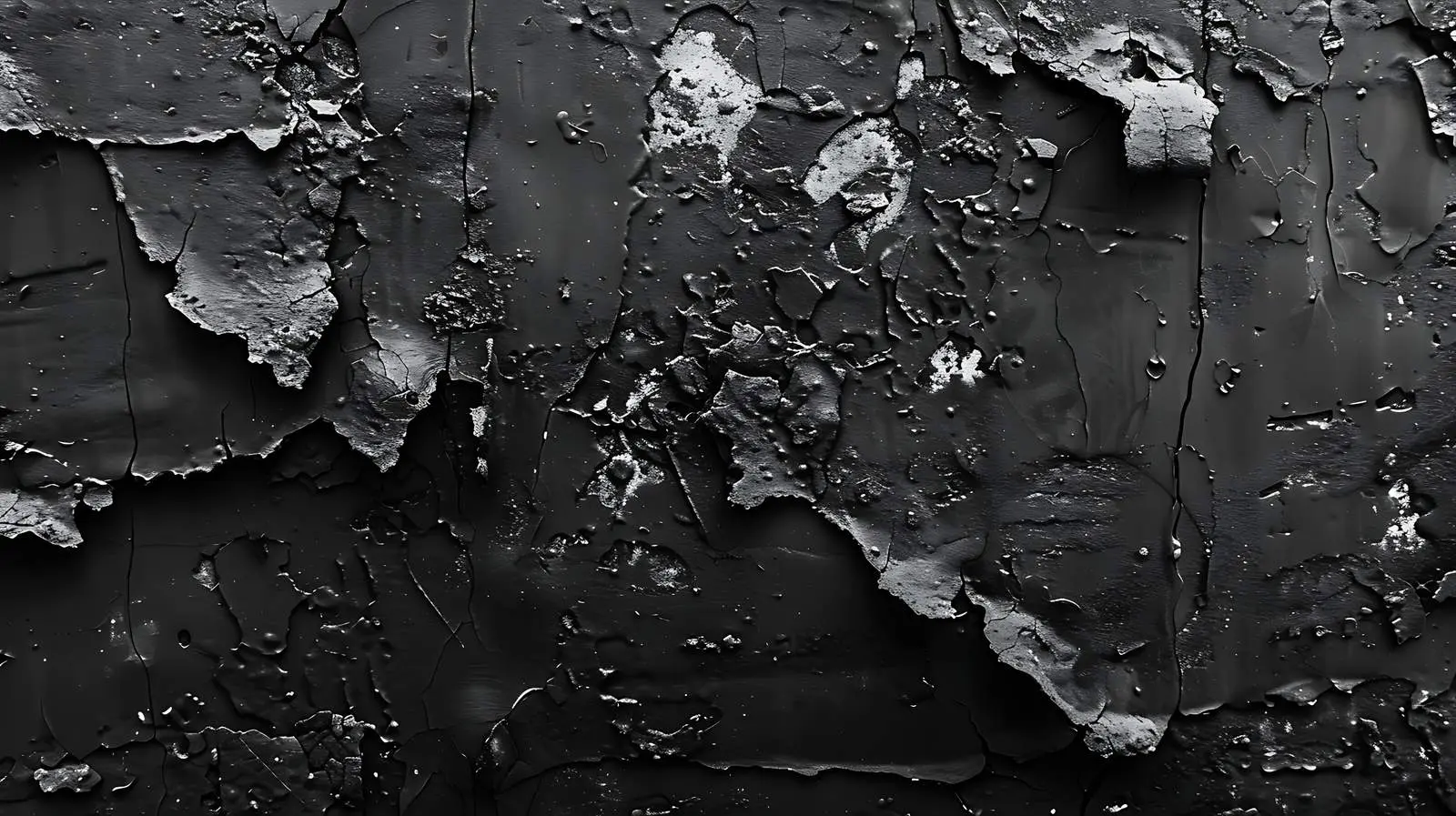 Textured Black Plaster Wall in Historical Building — free download from Dotvec