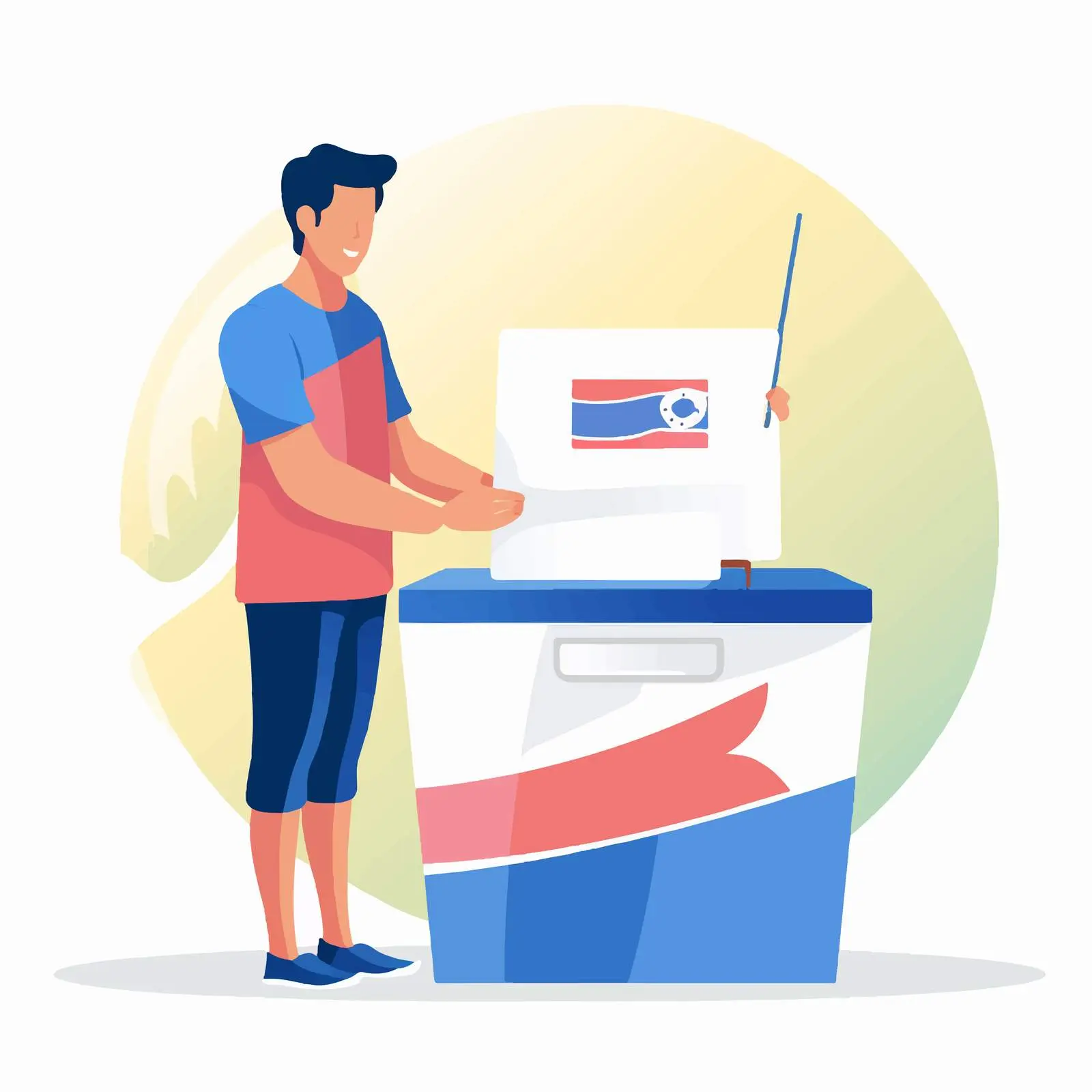 Thailand Voting Concept Vector Illustration – free social issues image from Dotvec