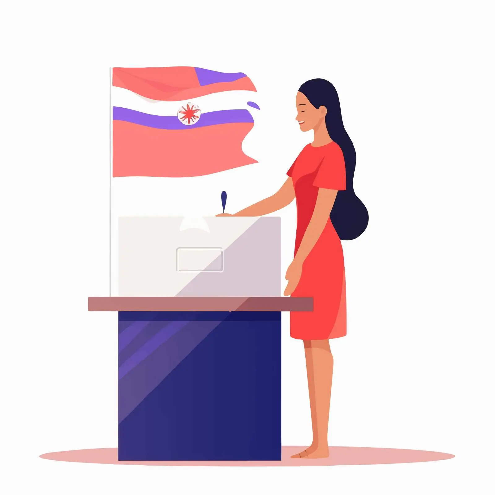 Thailand Voting Concept Vector Illustration — free download from Dotvec