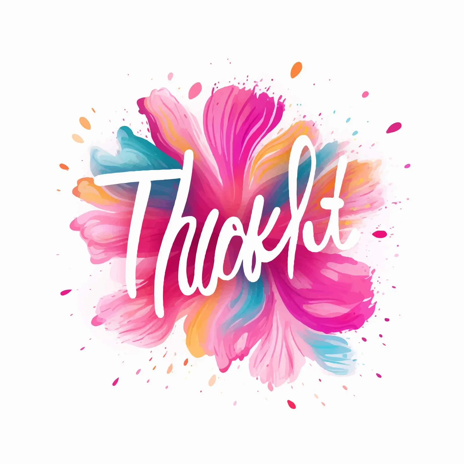 Thank You Creative Lettering Brushstroke Design — free download from Dotvec