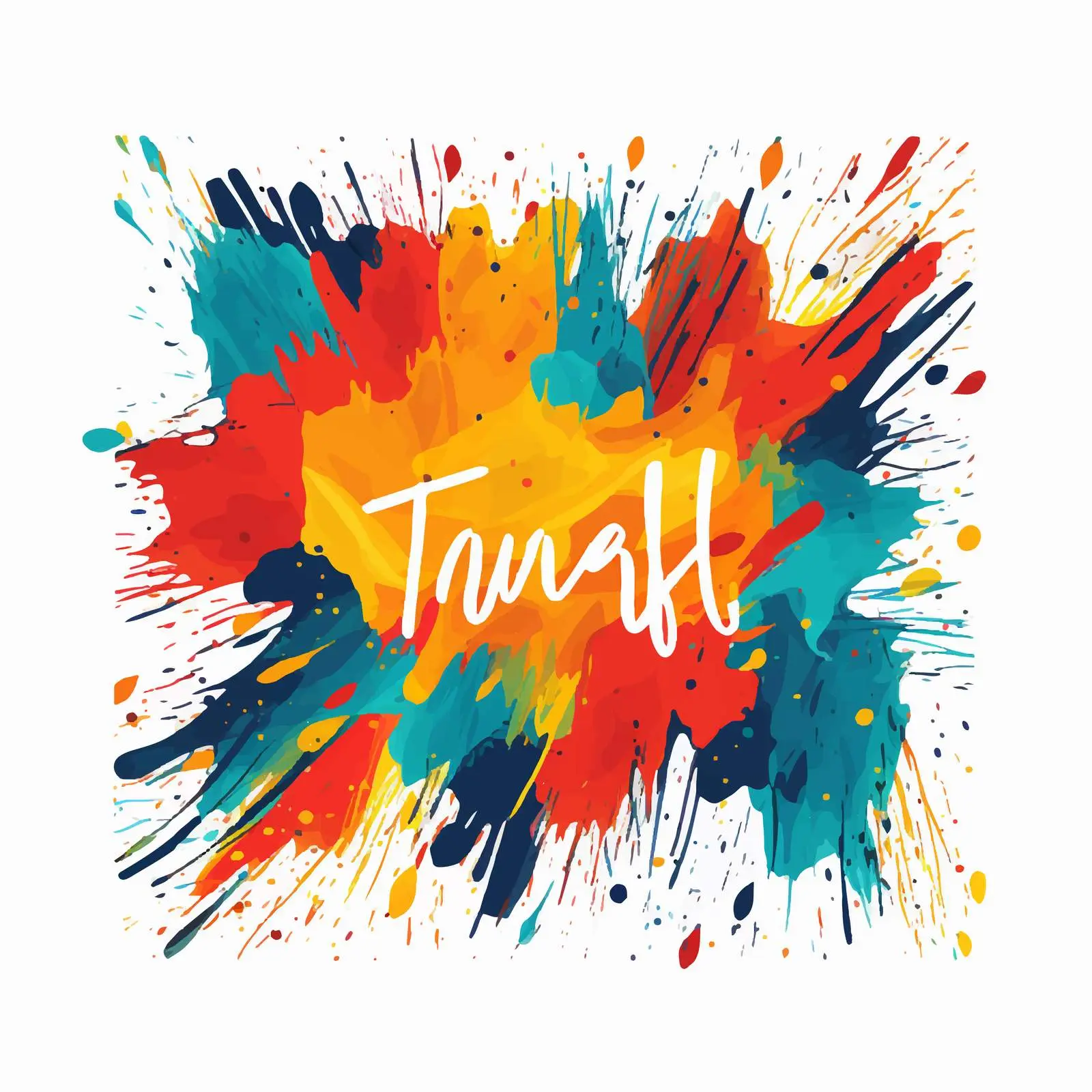 Colorful Abstract Thank You Note Template — free download from Dotvec