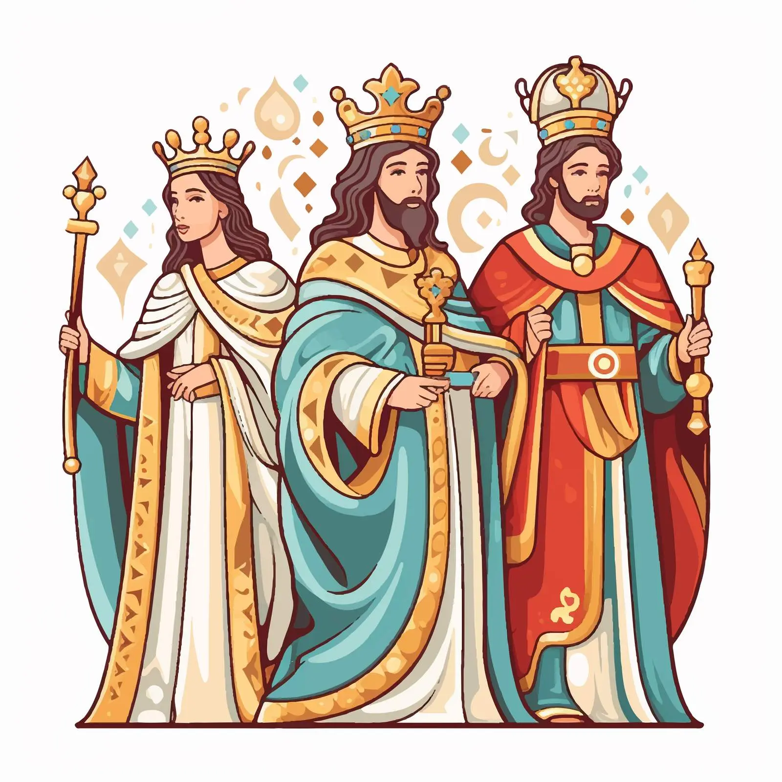 The Adoration of the Magi Illustration — free download from Dotvec