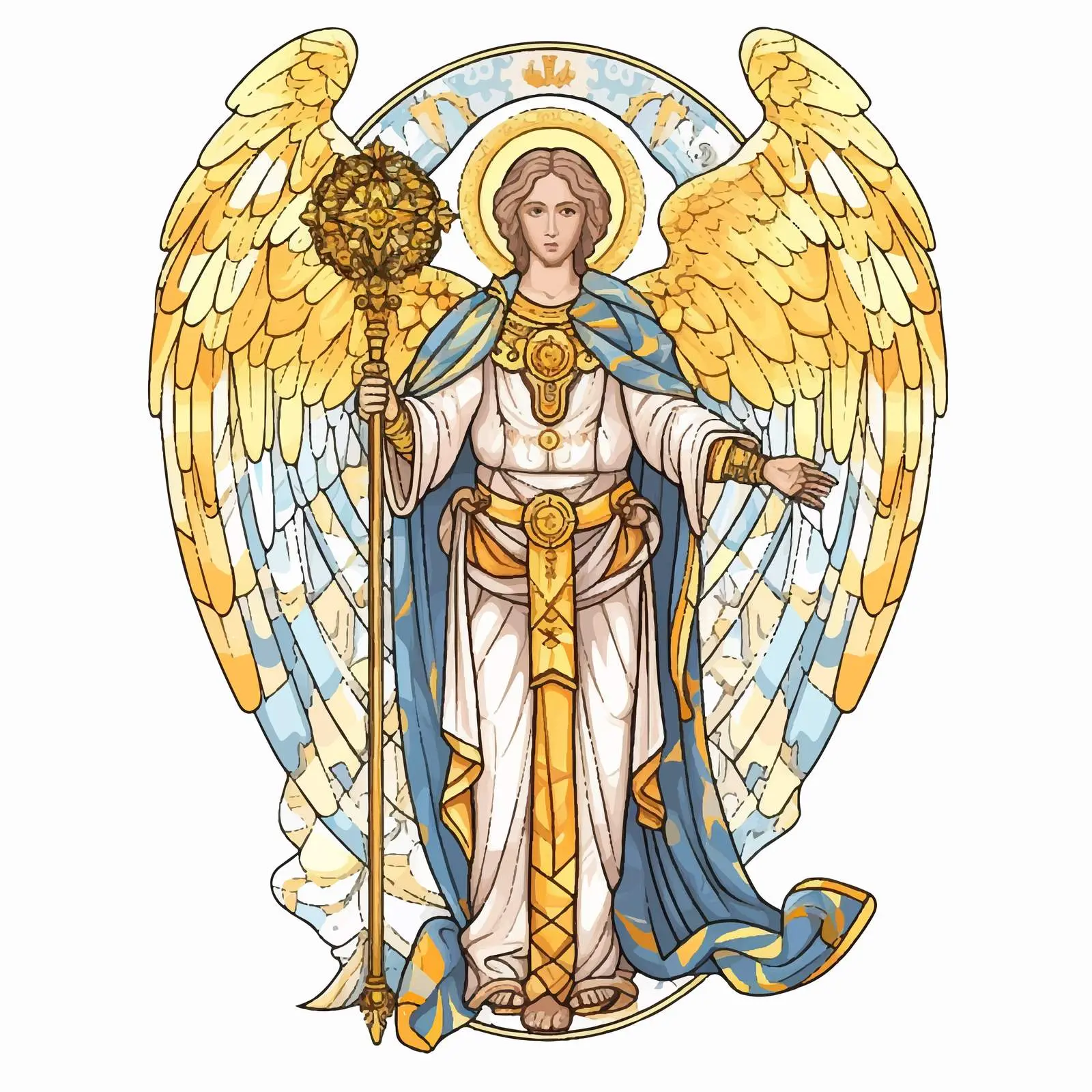 Archangel Gabriel: Angel of Death Illustration — free download from Dotvec
