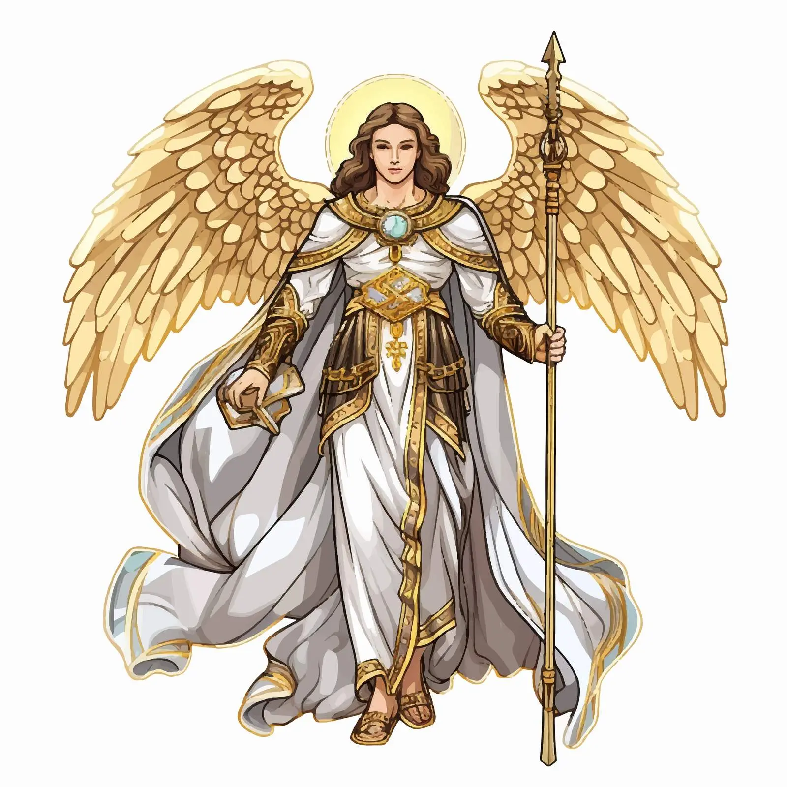 Archangel Gabriel Illustration - Angel of Death — free download from Dotvec