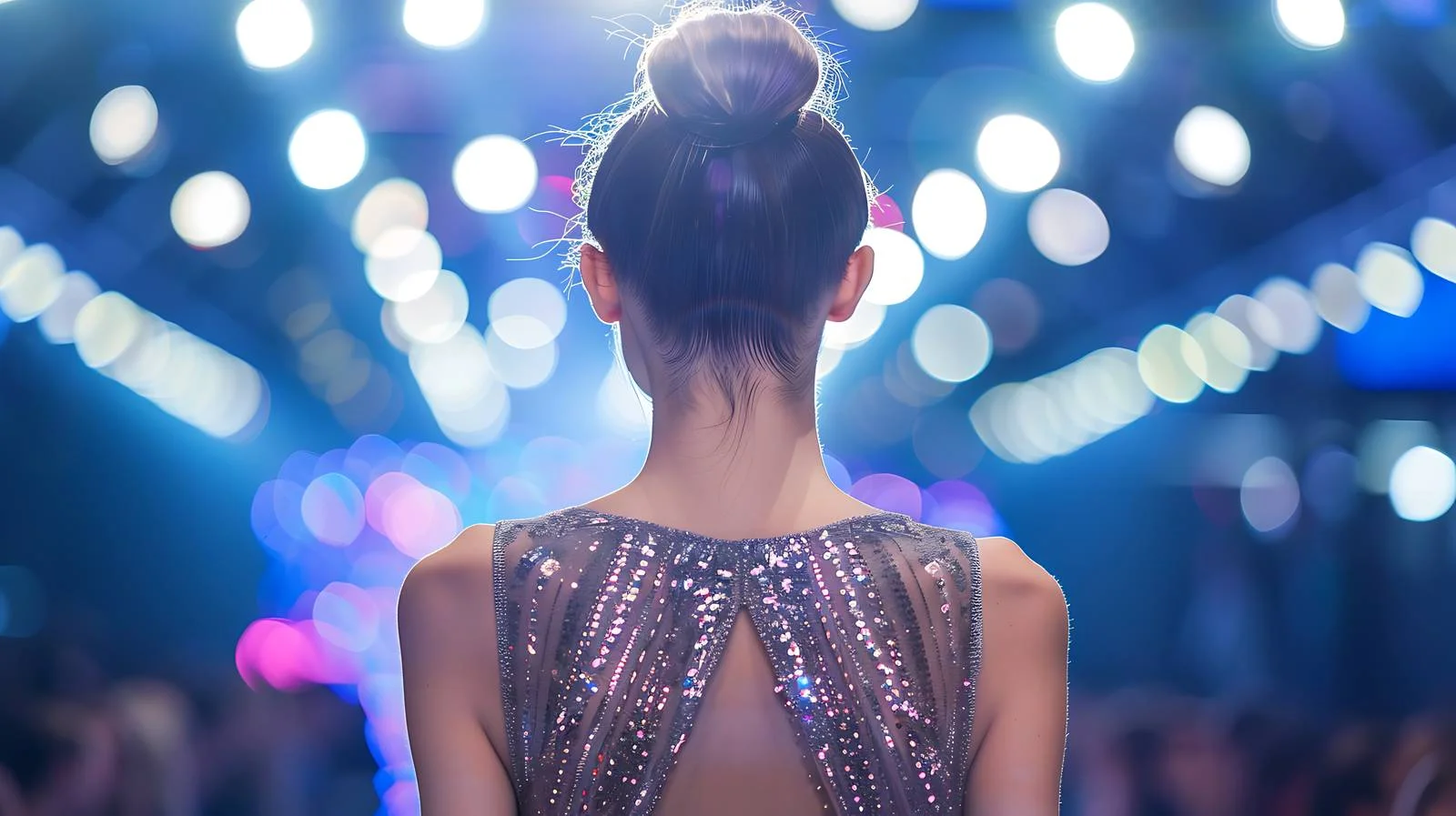 Elegant Fashion Model Walking on Isolated Runway — free download from Dotvec