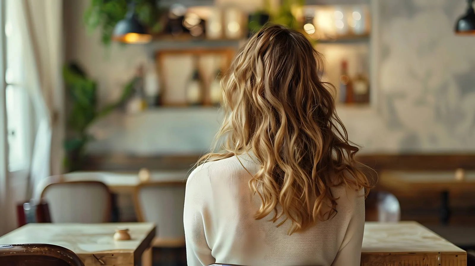 Capturing a Young Woman in Restaurant — free download from Dotvec