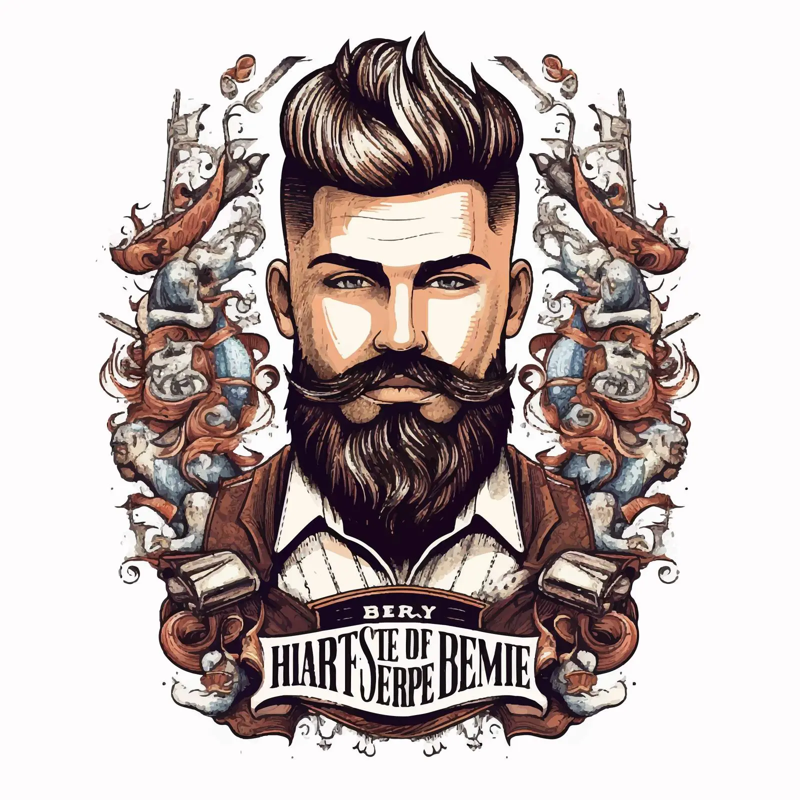 Handwritten Quotes for Barbershop Cover Design — free download from Dotvec