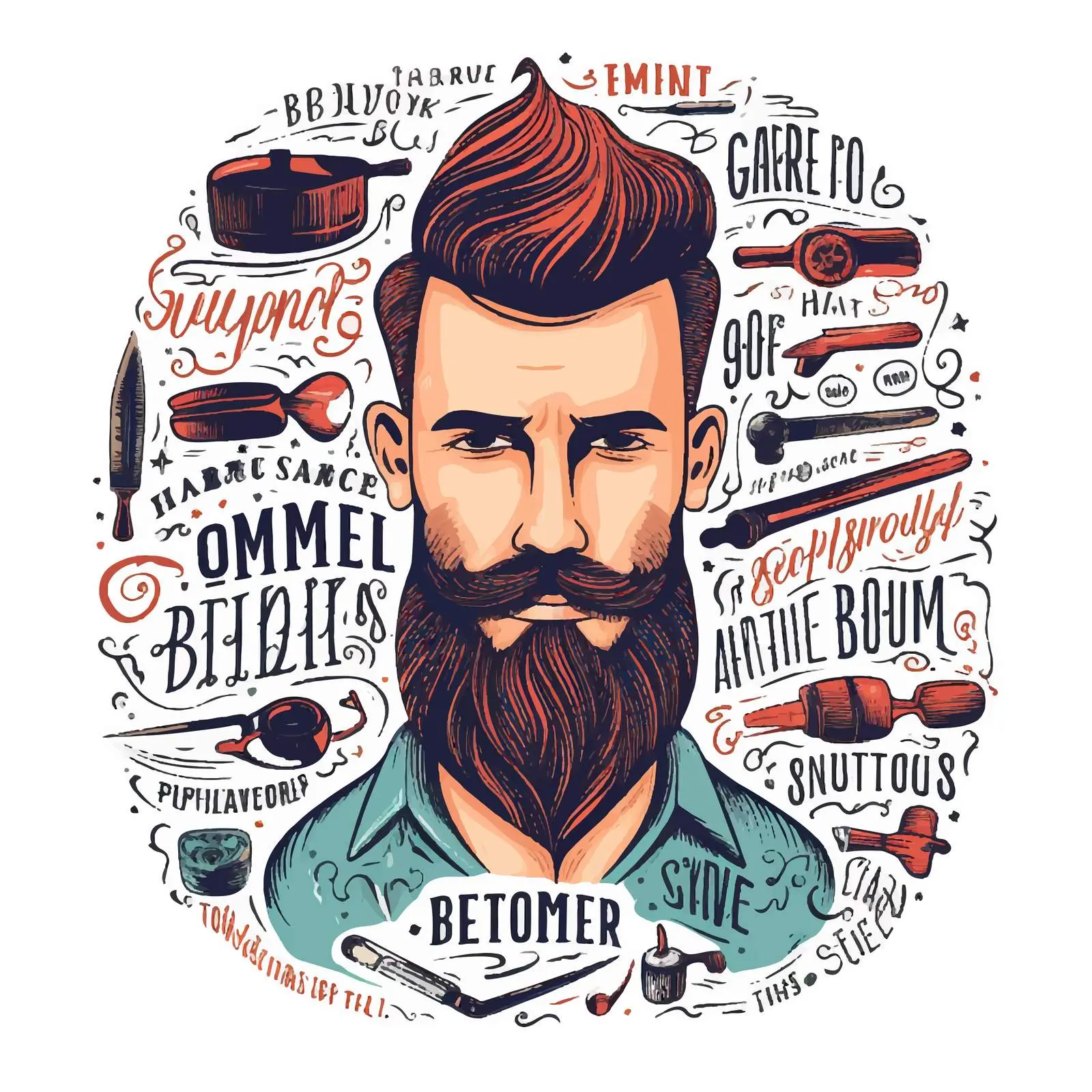 Handwritten Quotes for Men's Haircuts and Barbershop — free download from Dotvec