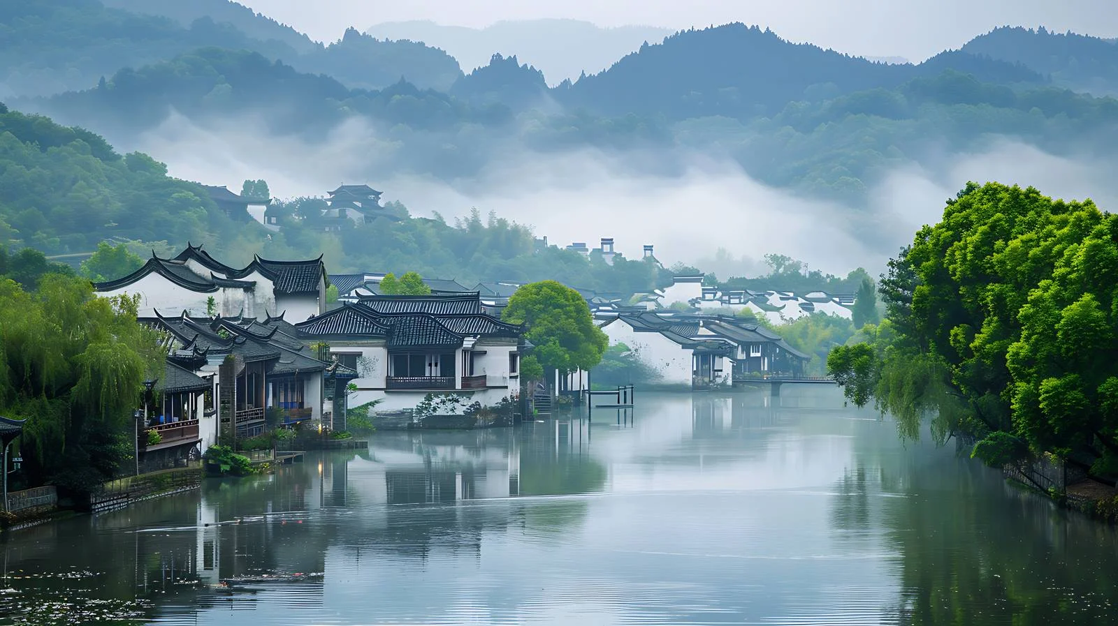 Tranquil Wuyuan Jiangxi Enchanting Landscape View — free download from Dotvec