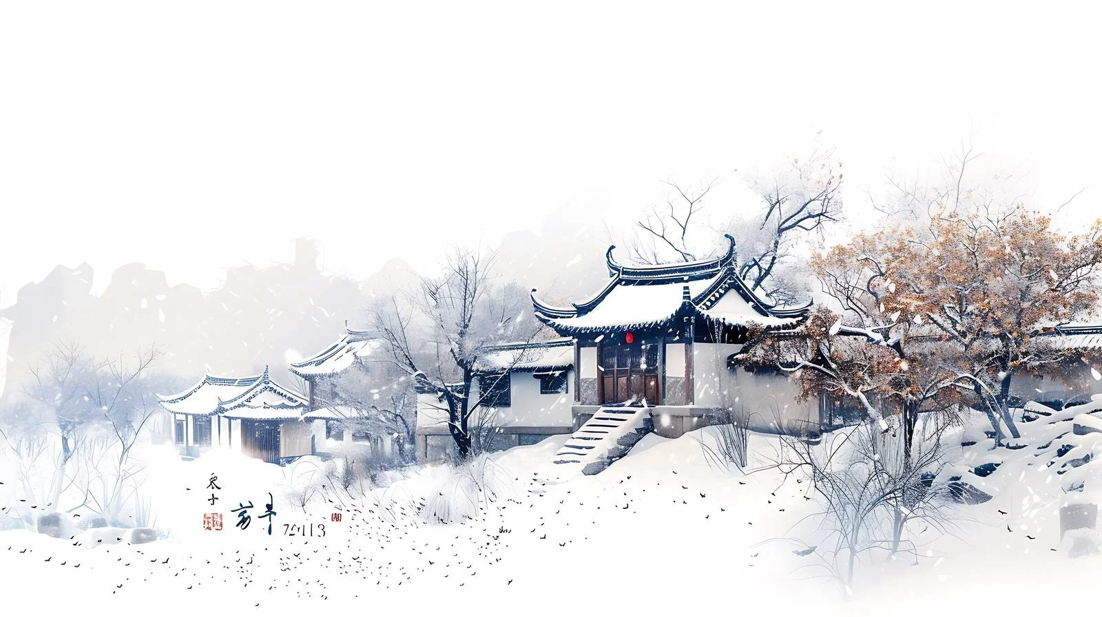 Snowy Scenery in Juxian County — free download from Dotvec