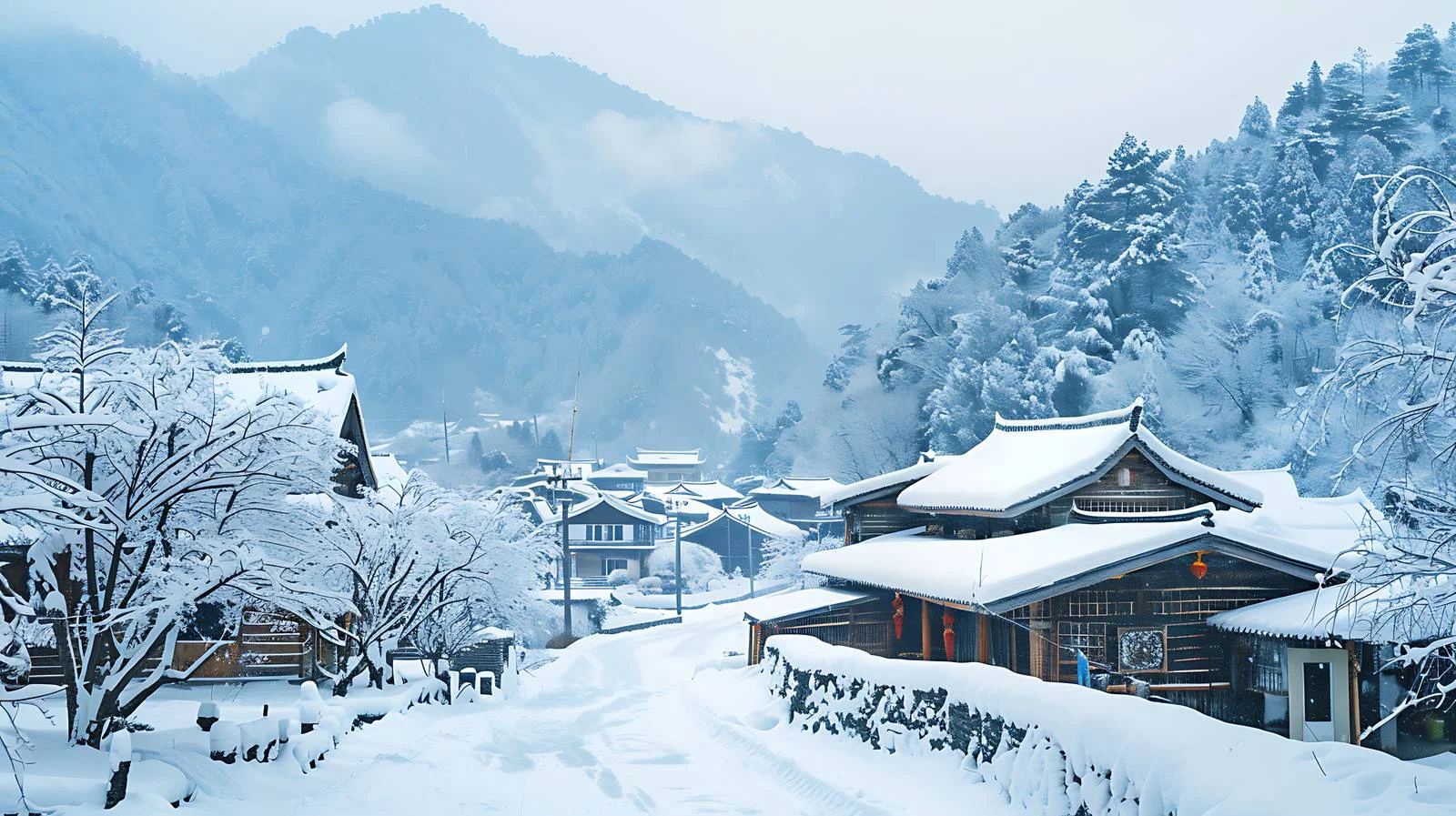 Captivating Winter Landscape of Juxian County — free download from Dotvec