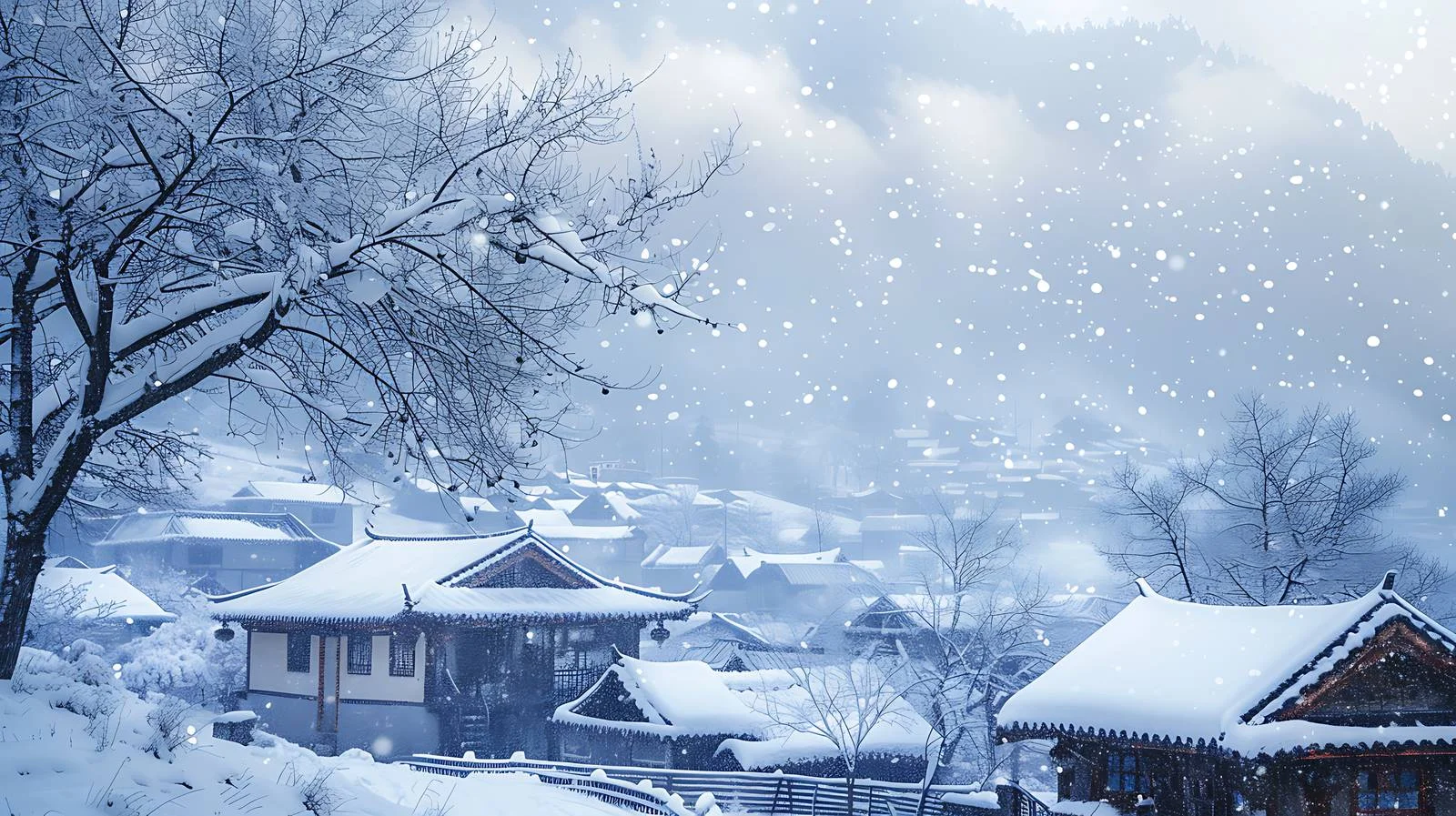 Tranquil Winter Landscape in Juxian County — free download from Dotvec