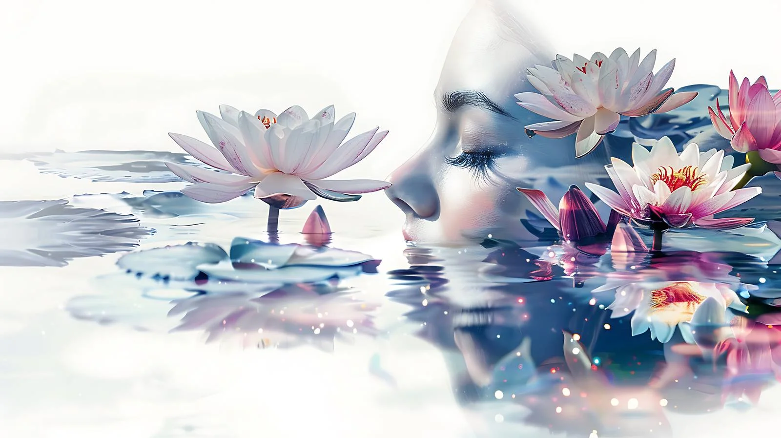 Tranquil Lake Shore Reflects Serene Scene — free download from Dotvec