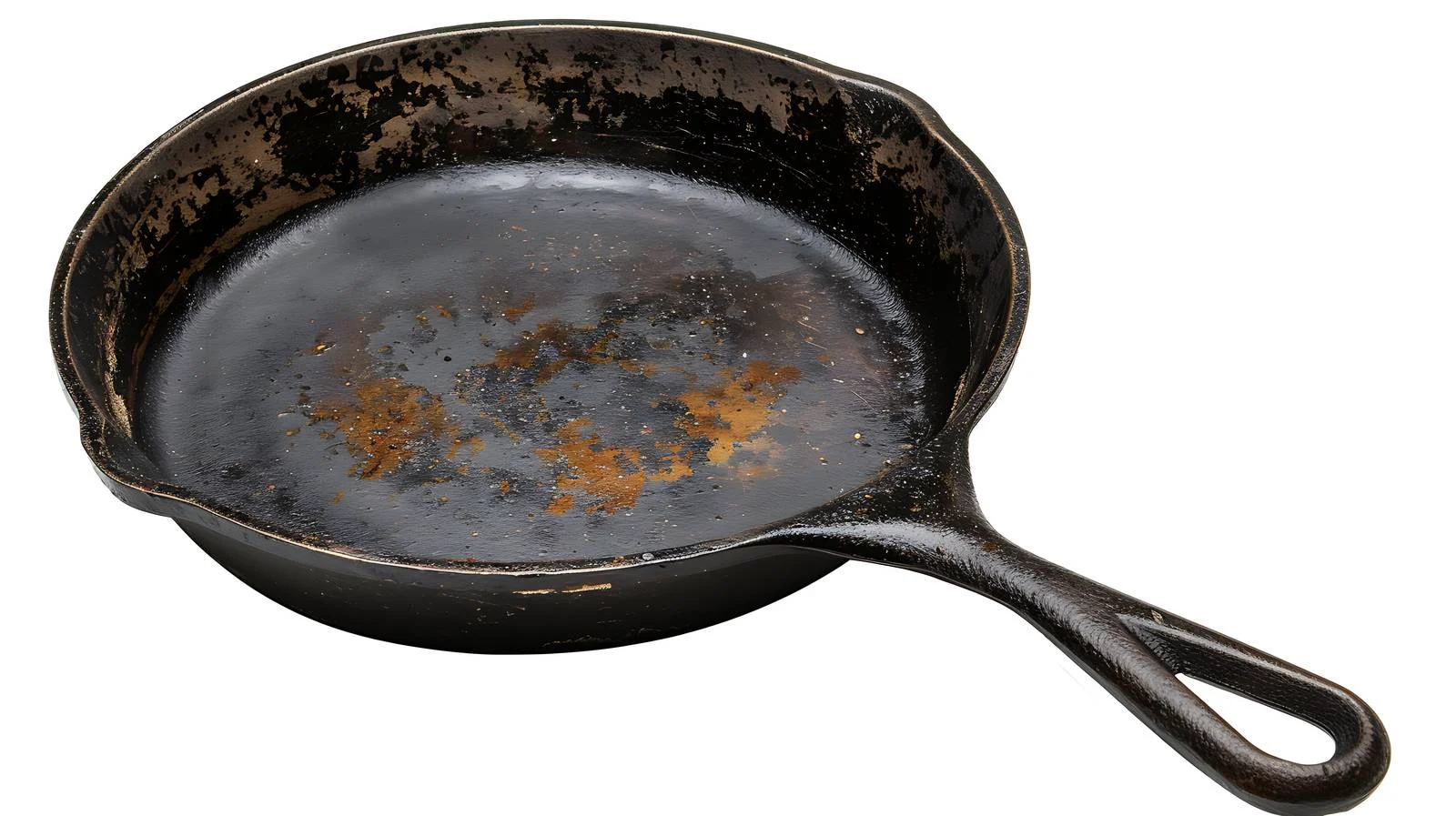 Vintage Cast Iron Skillet Bottom Charred — free download from Dotvec