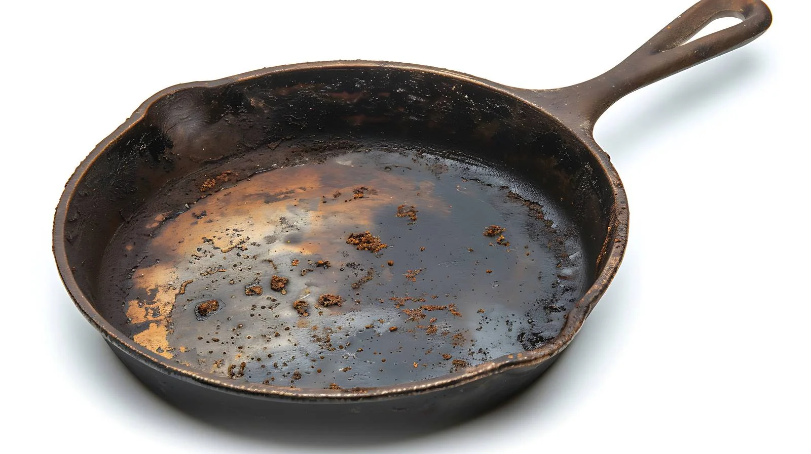Vintage Cast Iron Skillet Charred Bottom — free download from Dotvec