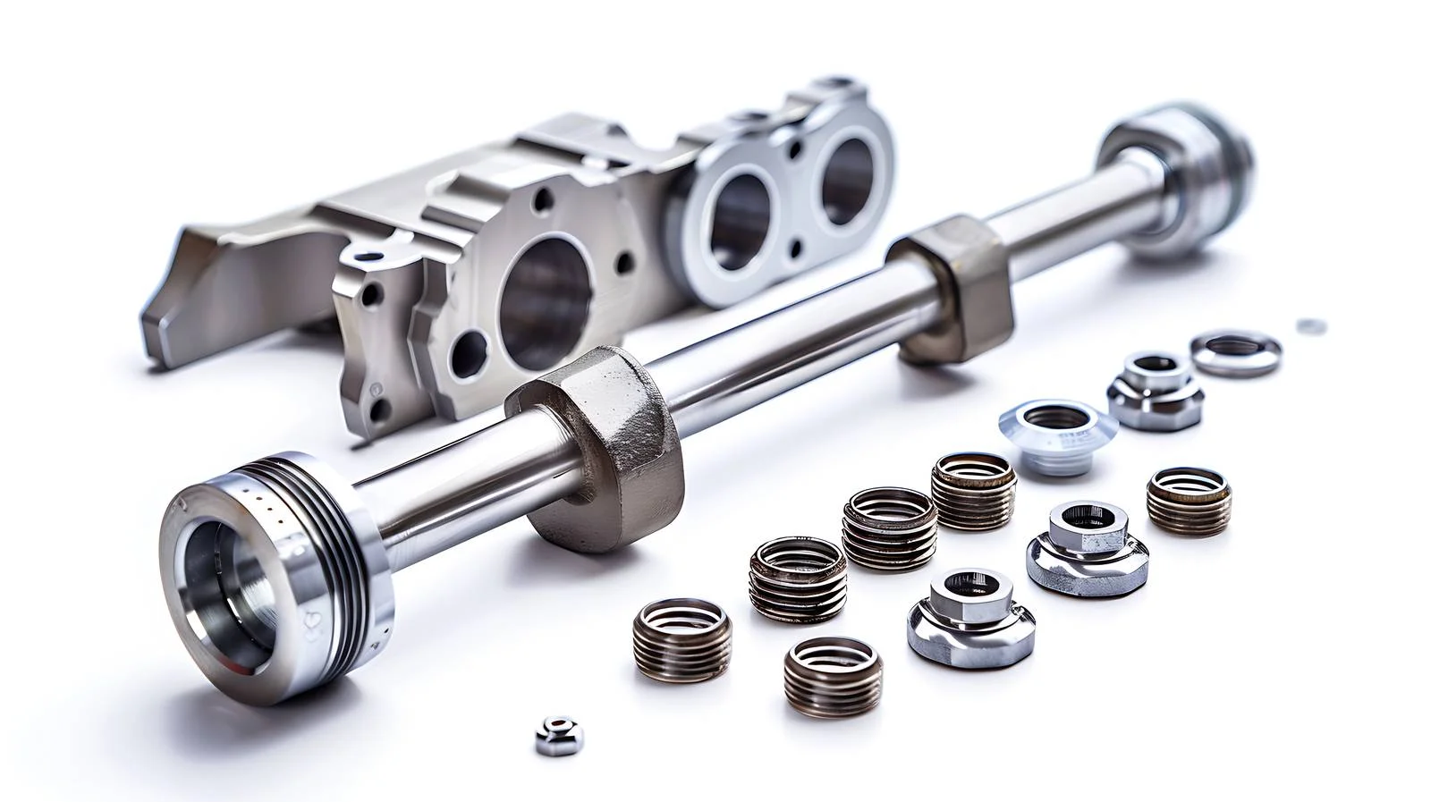 Engine parts disassembled for maintenance — free download from Dotvec