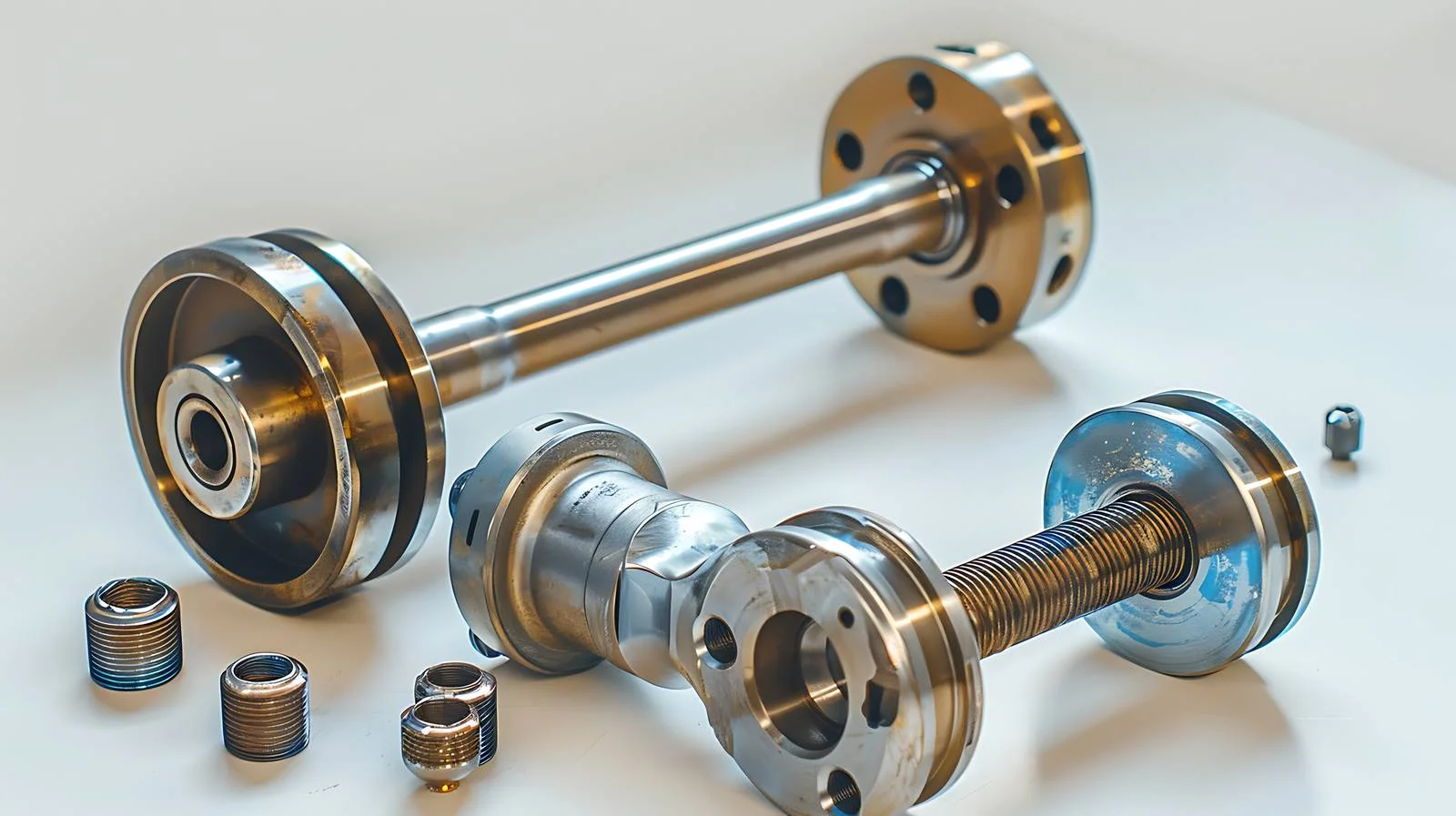 Mechanical disassembled engine parts close-up — free download from Dotvec