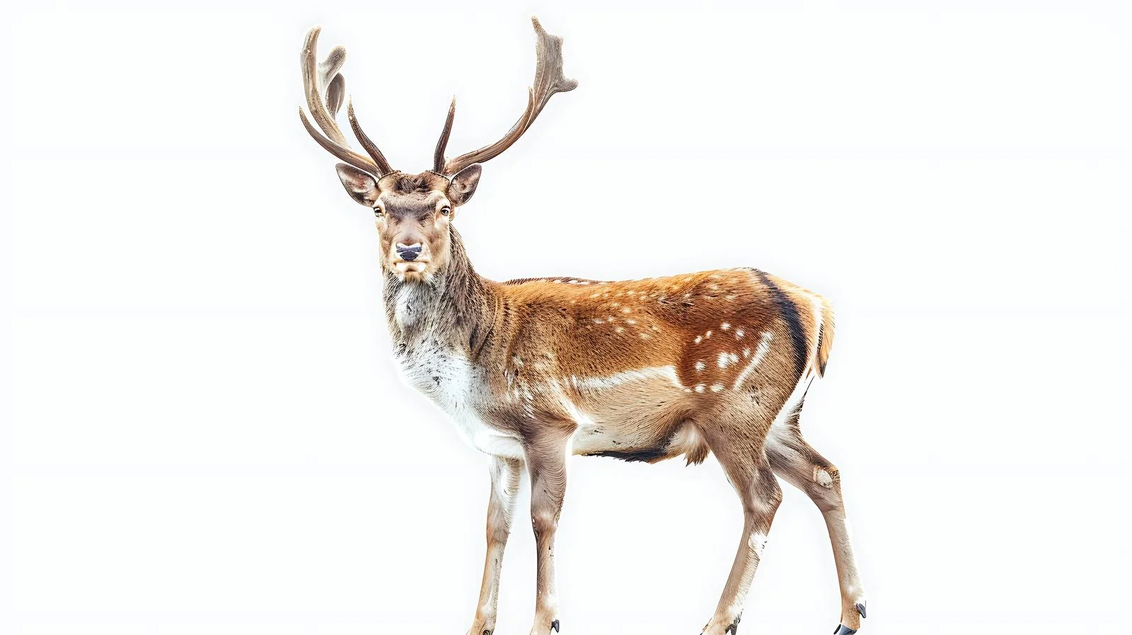 White Background Isolated Deer Image — free download from Dotvec