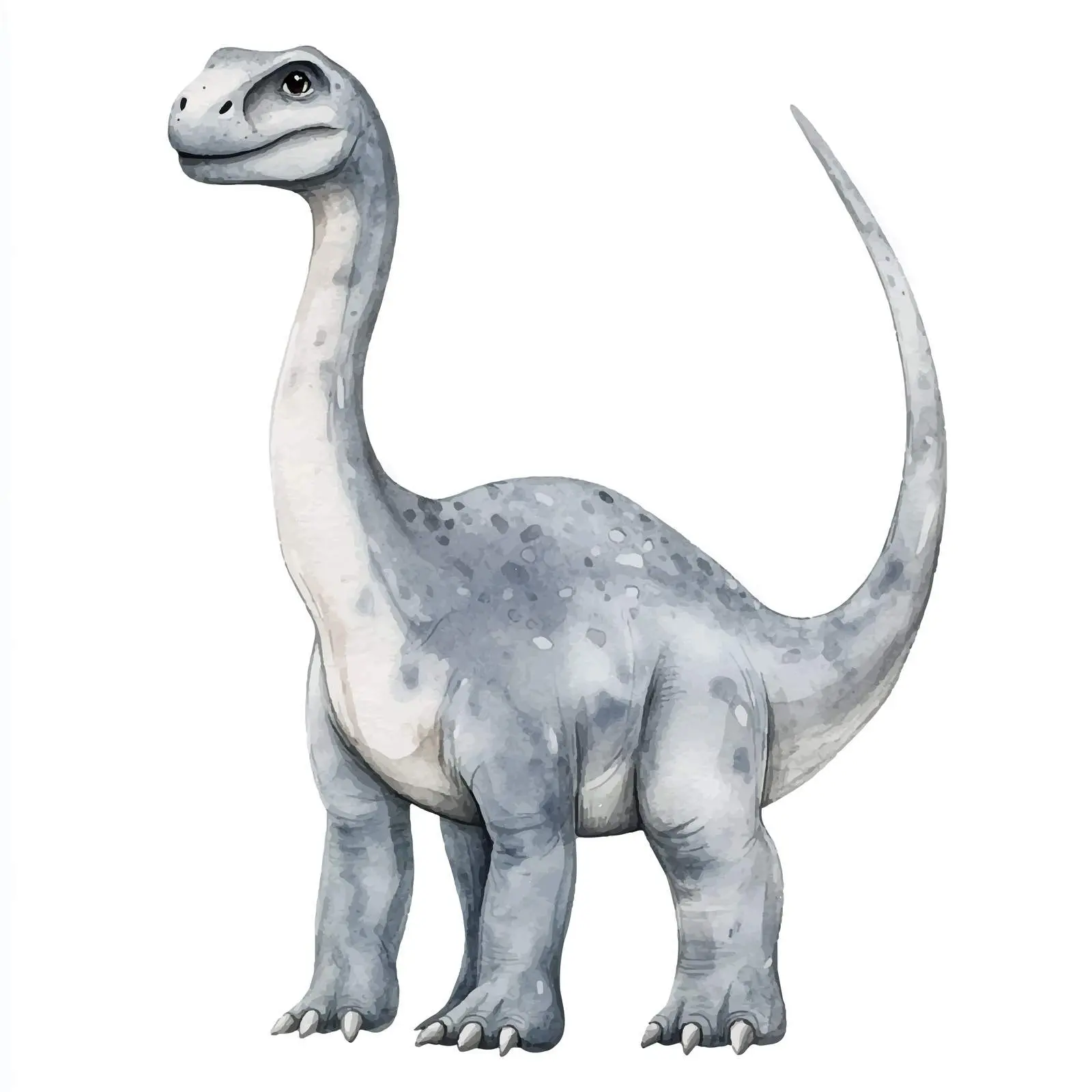 Gray Dinosaur Watercolor Illustration — free download from Dotvec