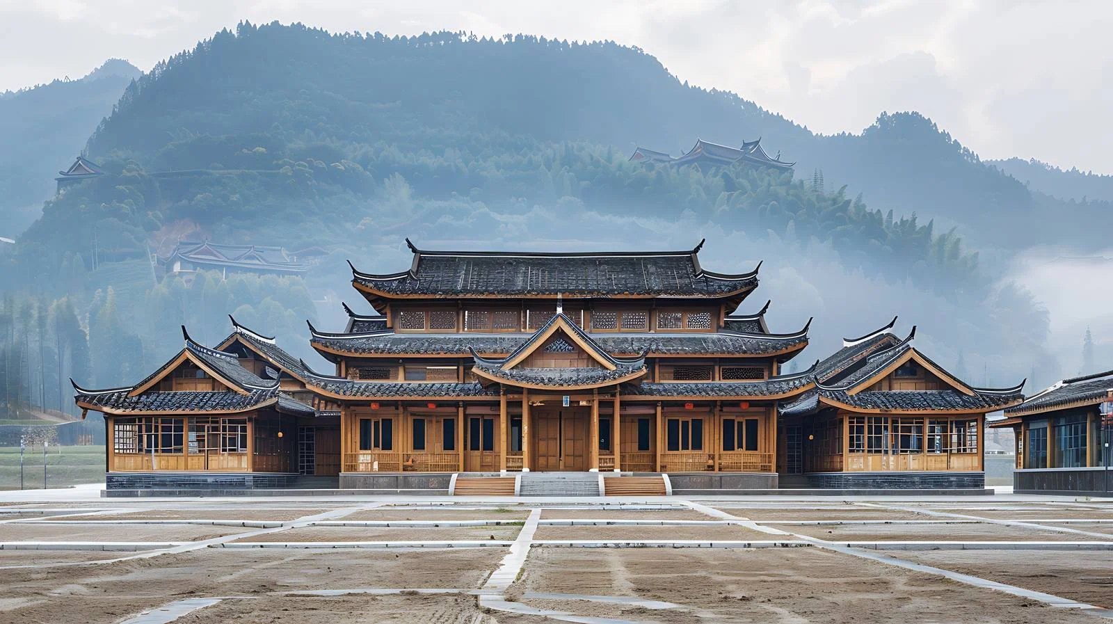 Exquisite Dong Ethnic Architecture at Sanjian — free download from Dotvec