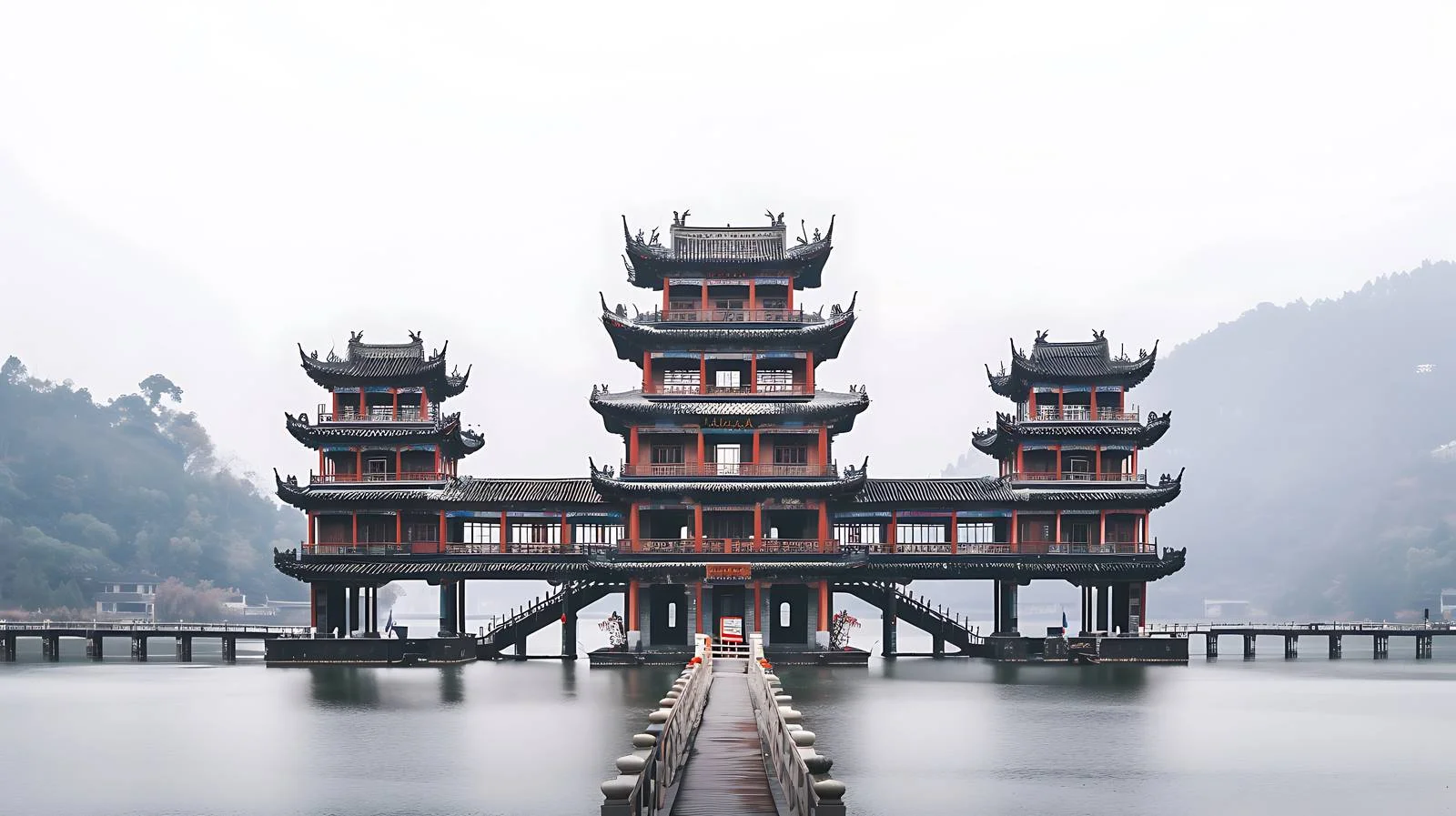 Dong Ethnic Sanjian Architectural Complex — free download from Dotvec