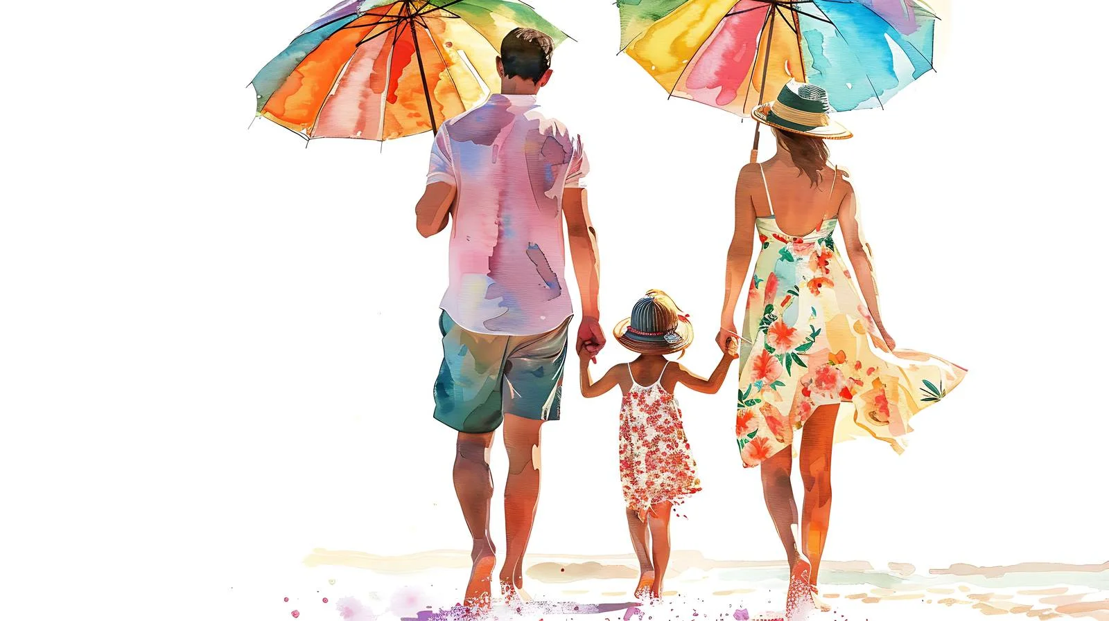 Family Holiday by the Seaside — free download from Dotvec